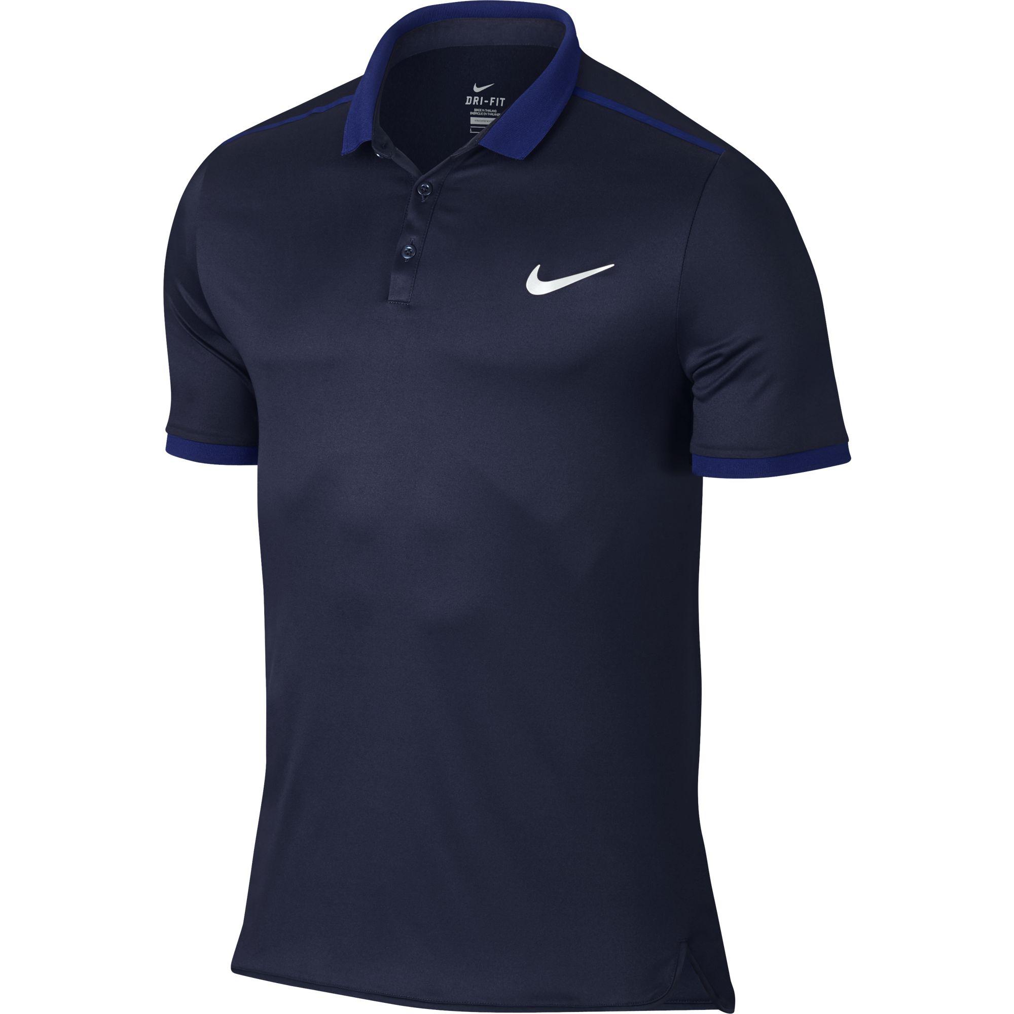 Nike Mens Advantage Solid Polo - Blue - Tennisnuts.com