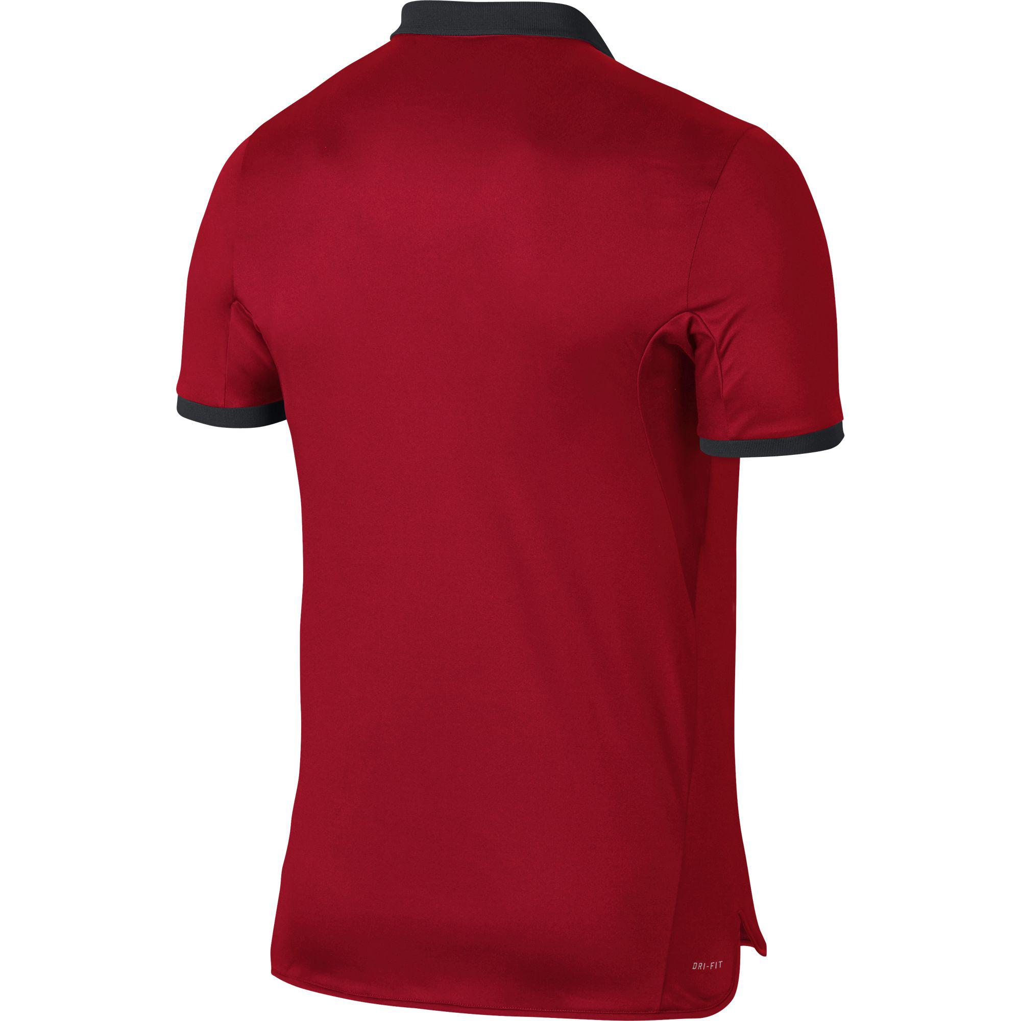 mens red nike polo