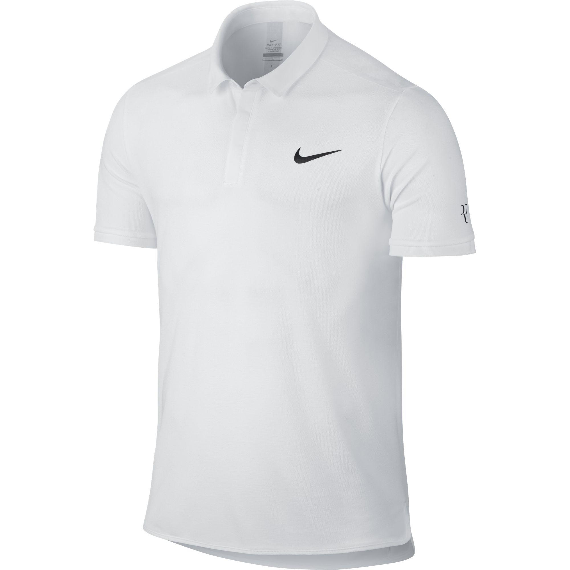 Nike Mens Advantage Premier RF Polo - White - Tennisnuts.com