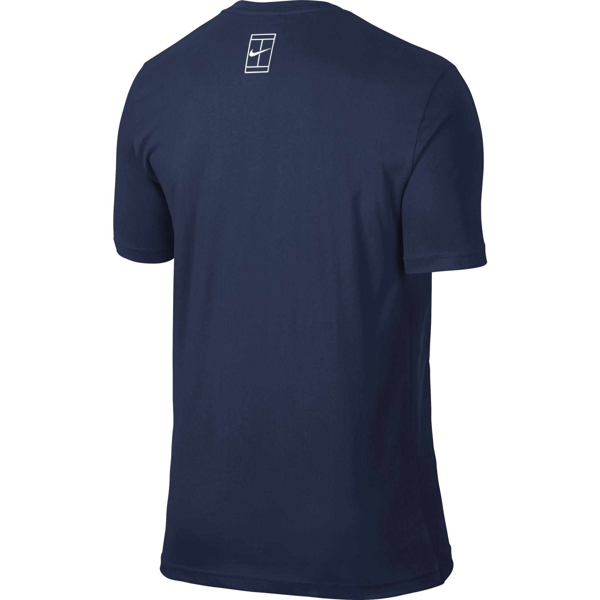 Nike Mens Premier RF V-Neck T-Shirt - Midnight Navy - Tennisnuts.com