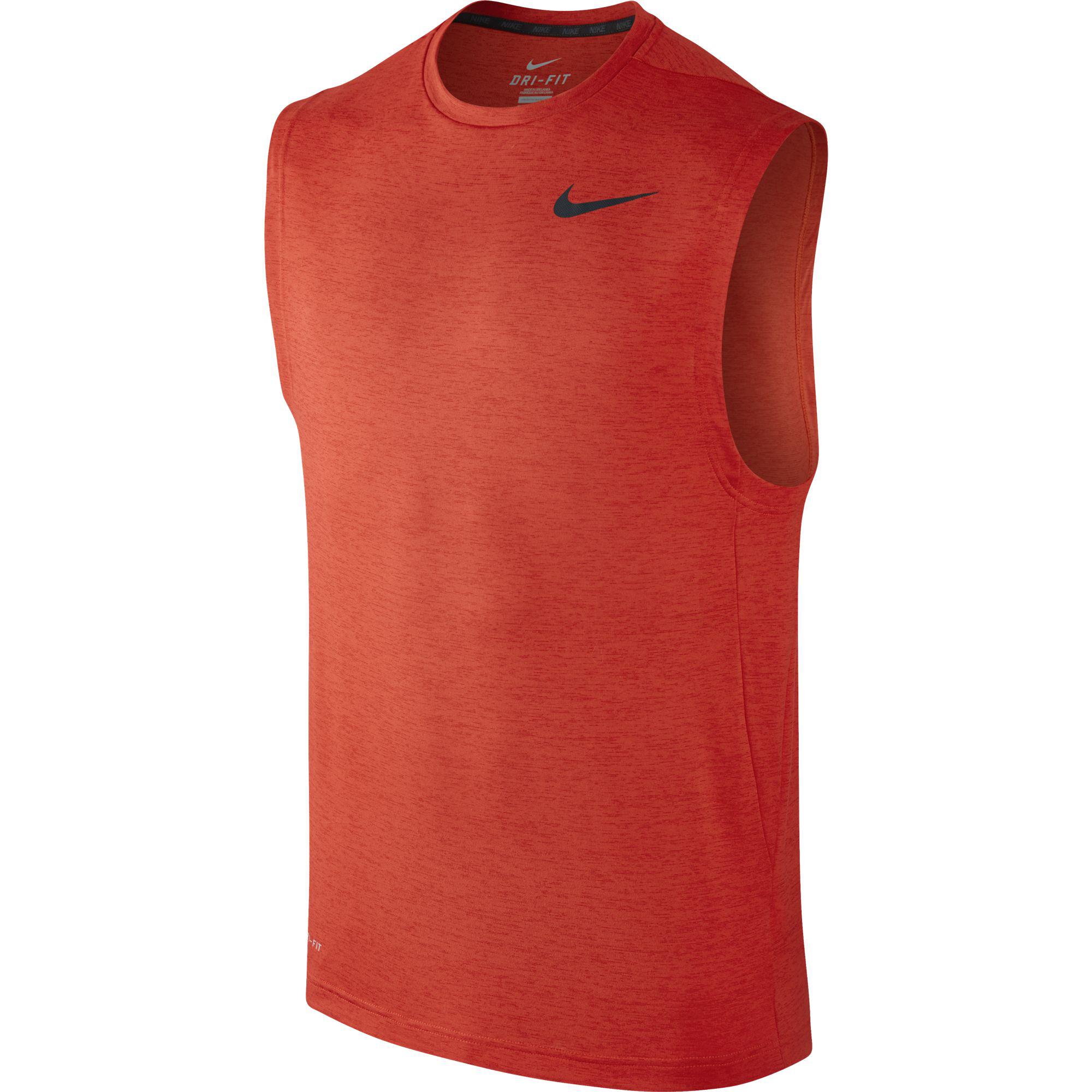nike red sleeveless shirt