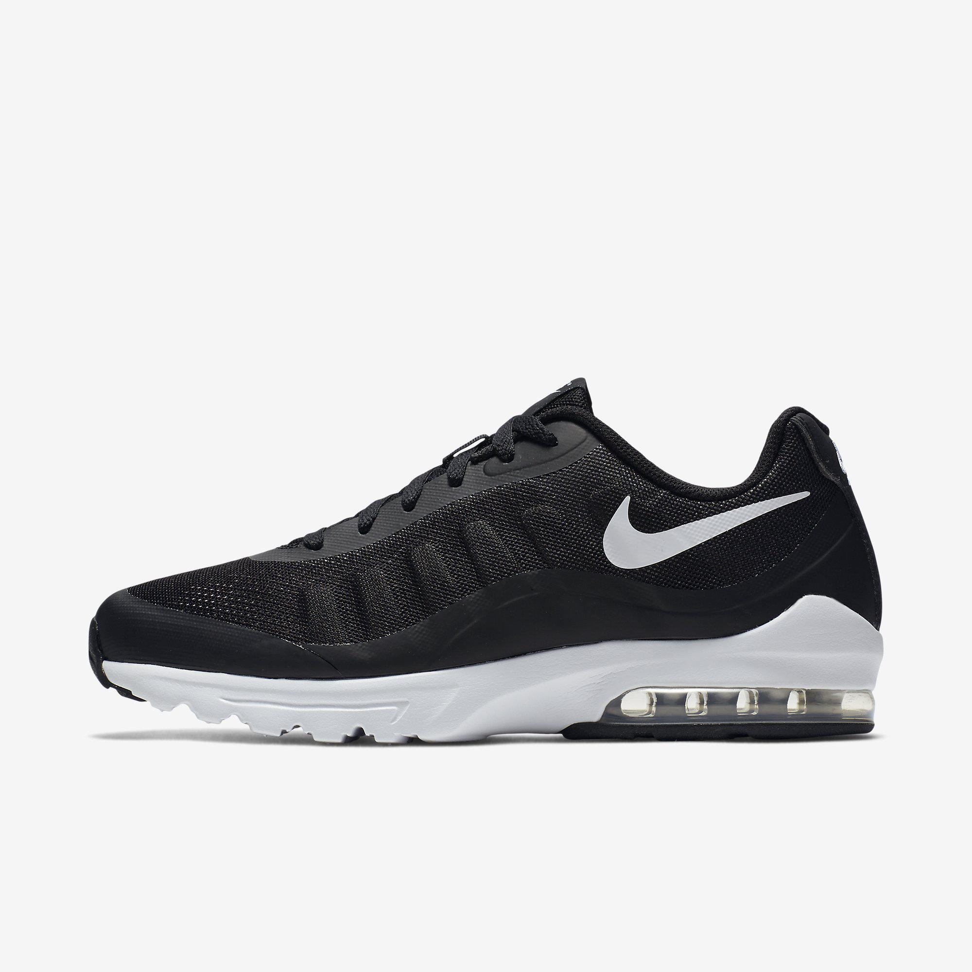 Nike Mens Air Max Invigor Running Shoes - Black/White - Tennisnuts.com
