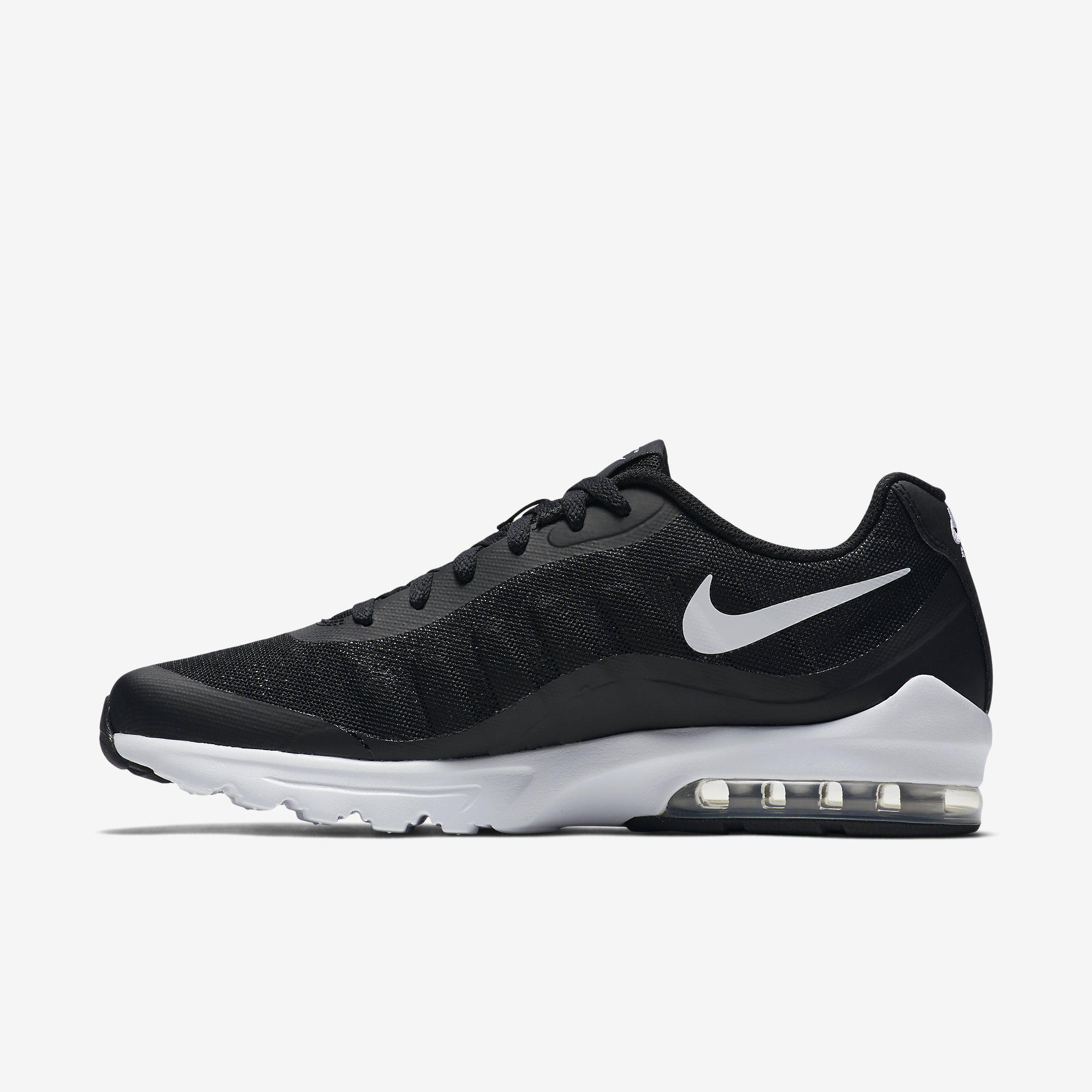Nike Mens Air Max Invigor Running Shoes - Black/White - Tennisnuts.com