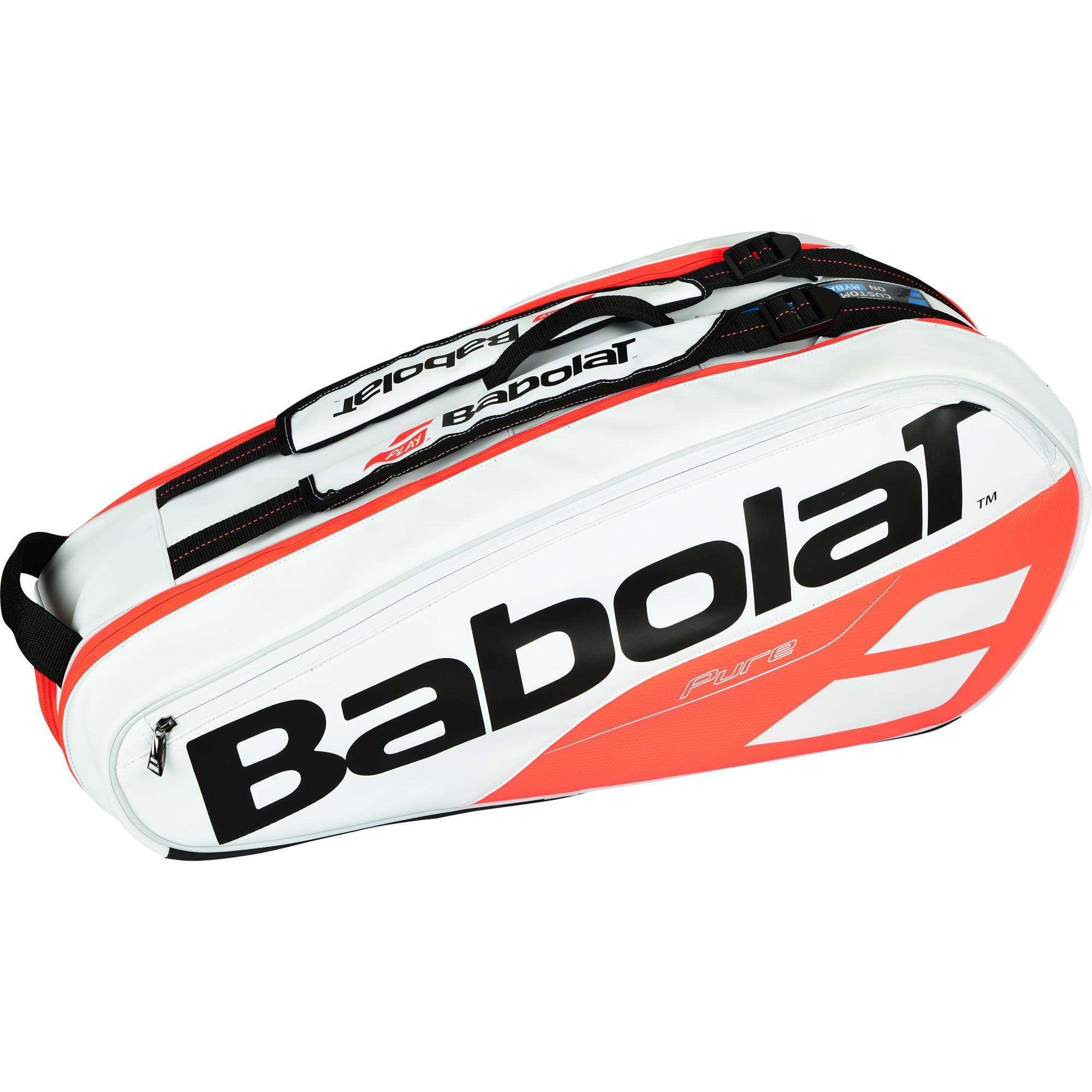 Babolat Pure Strike 6 Racket Bag White/Fluo Strike