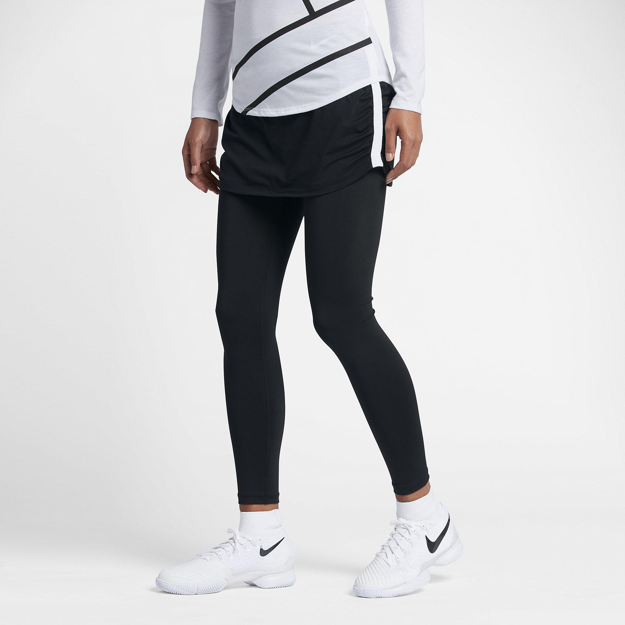 Nike Womens Pure Tennis Skapri - Black/White - Tennisnuts.com