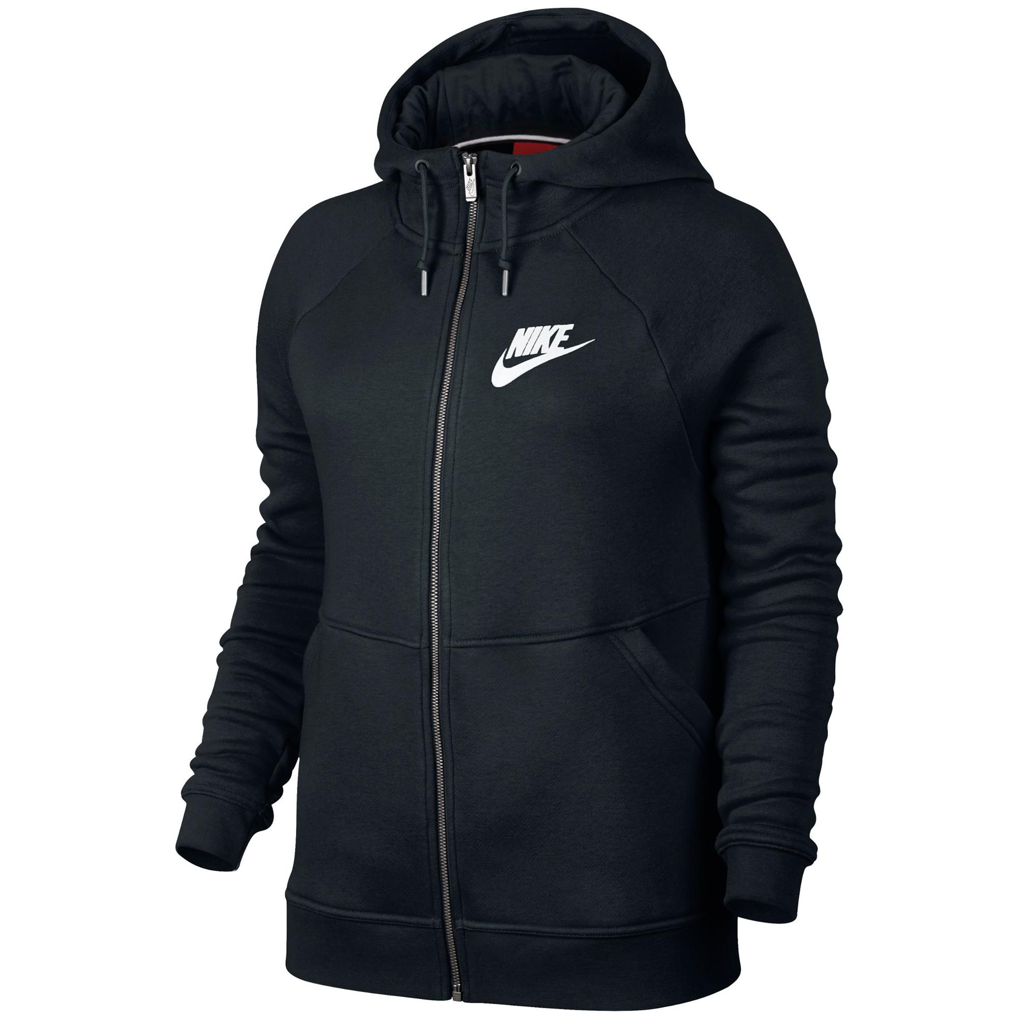 Nike Womens Sportswear Rally Hoodie - Black - Tennisnuts.com