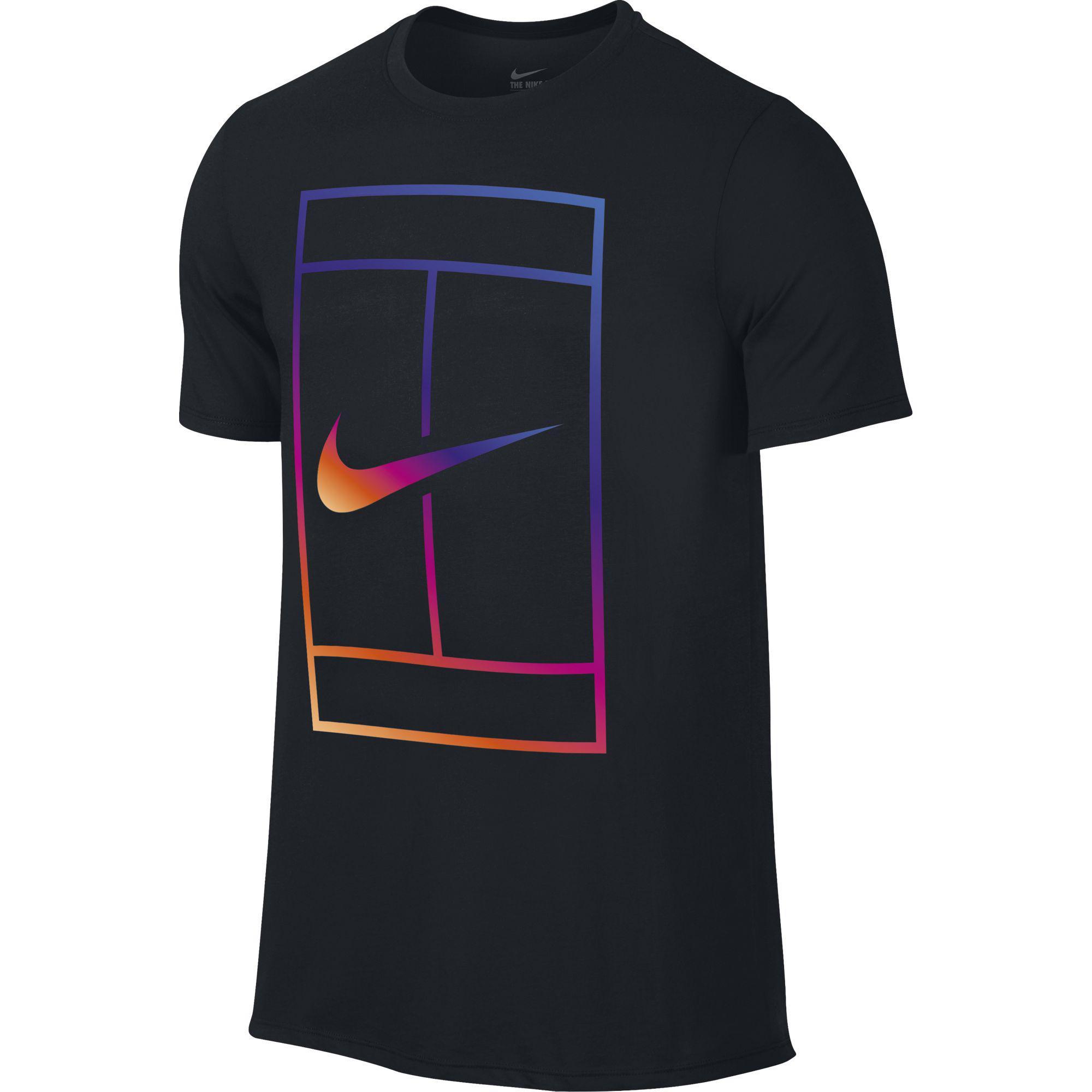 Nike Mens Iridescent Short Sleeve Tee - Black - Tennisnuts.com