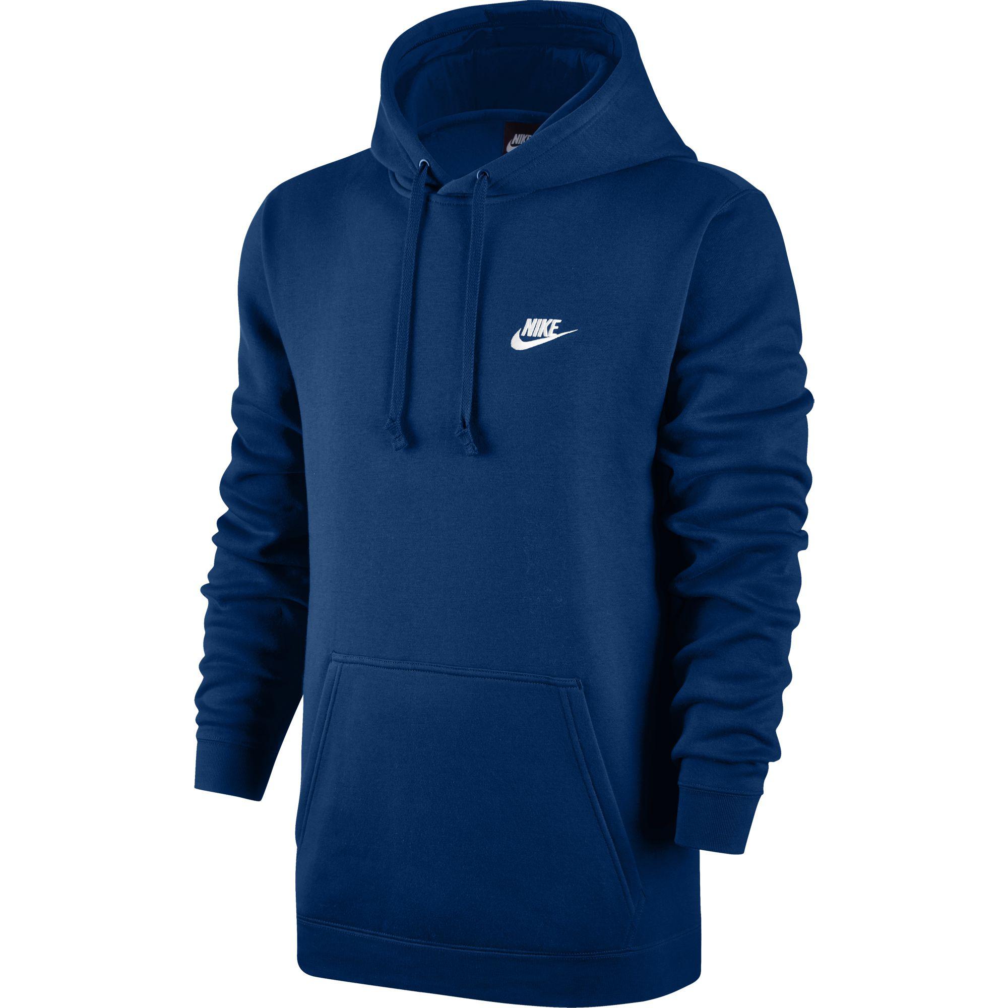 mens blue nike hoodie