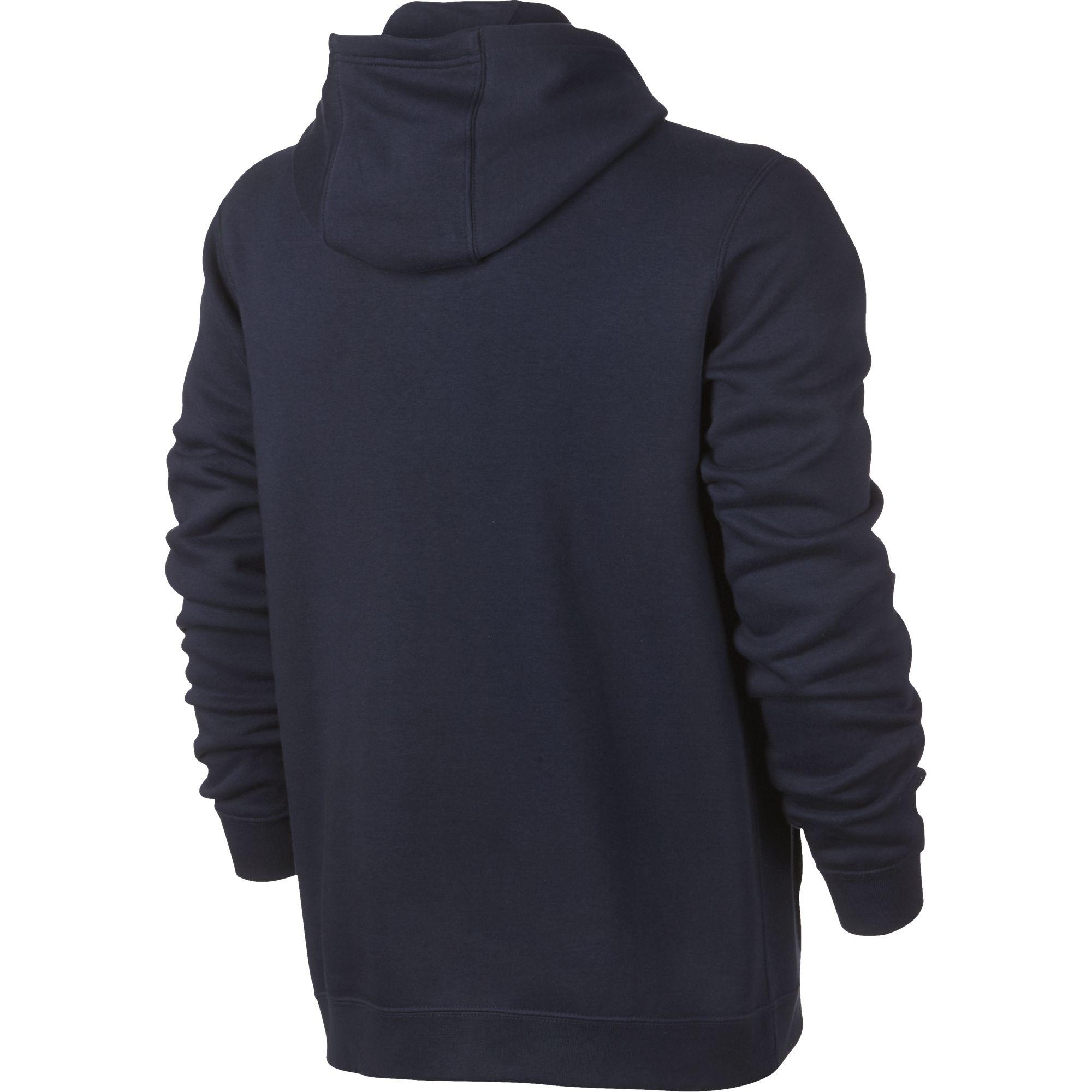 Nike Mens Sportswear Hoodie - Obsidian/White - Tennisnuts.com