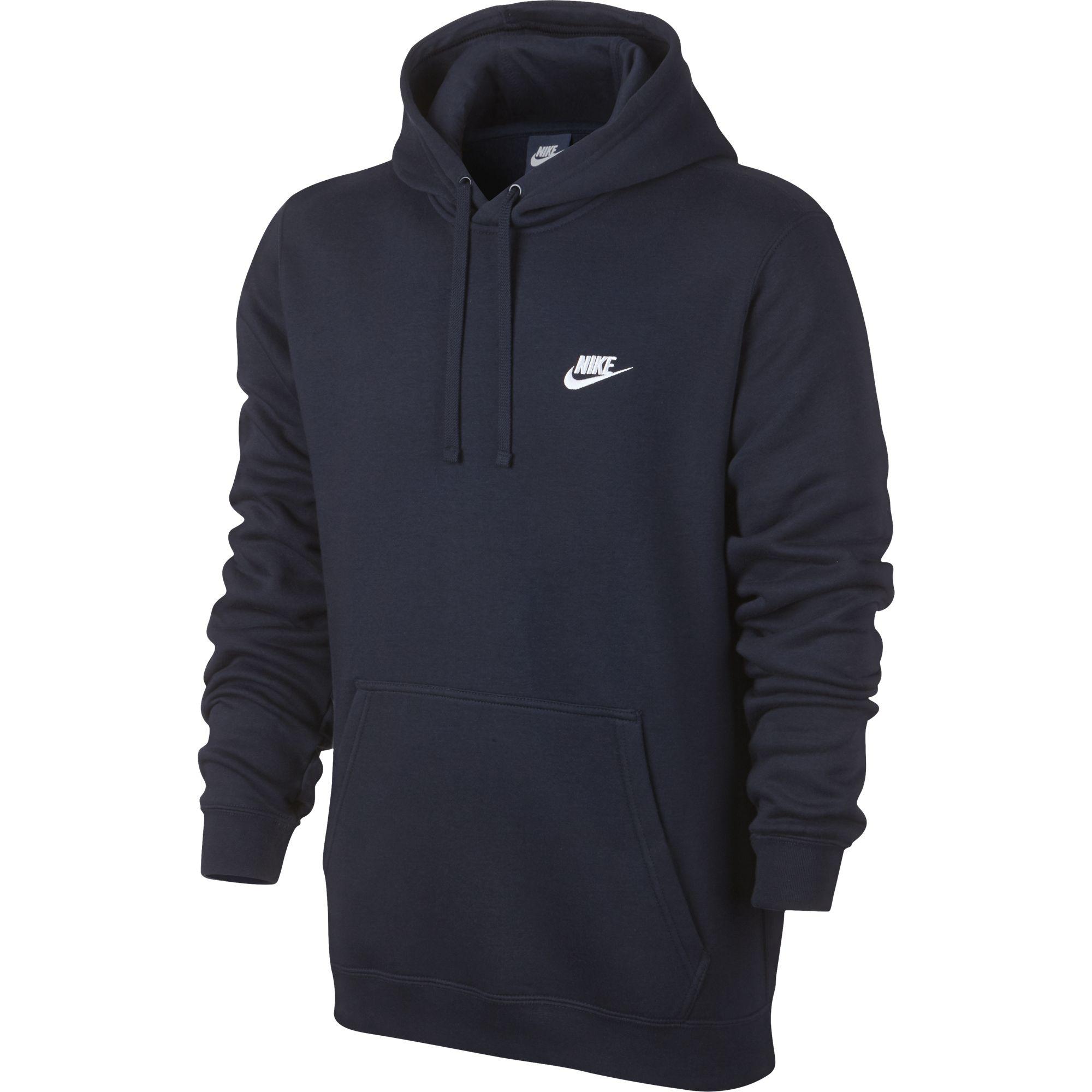 Nike Mens Sportswear Hoodie - Obsidian/White - Tennisnuts.com