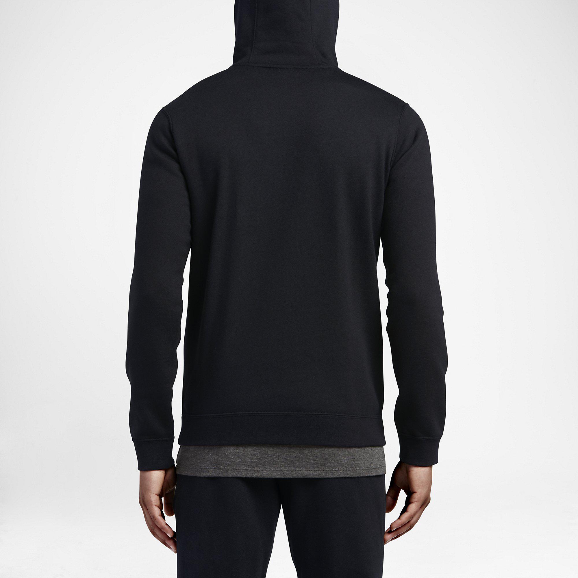 Nike Mens Sportswear Full-Zip Hoodie - Black - Tennisnuts.com