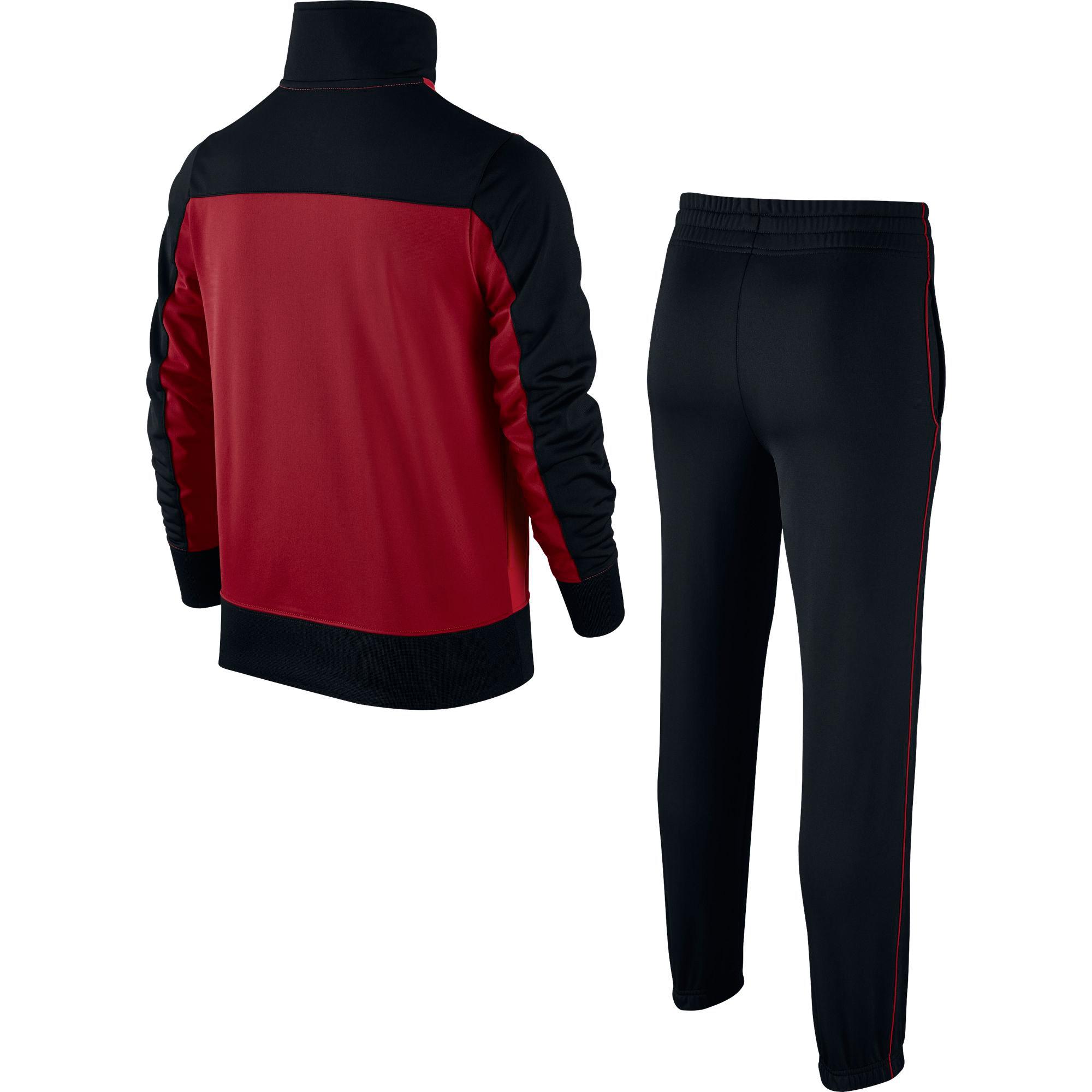 Nike Boys Sportswear Warm-Up Tracksuit - Red/Black - Tennisnuts.com