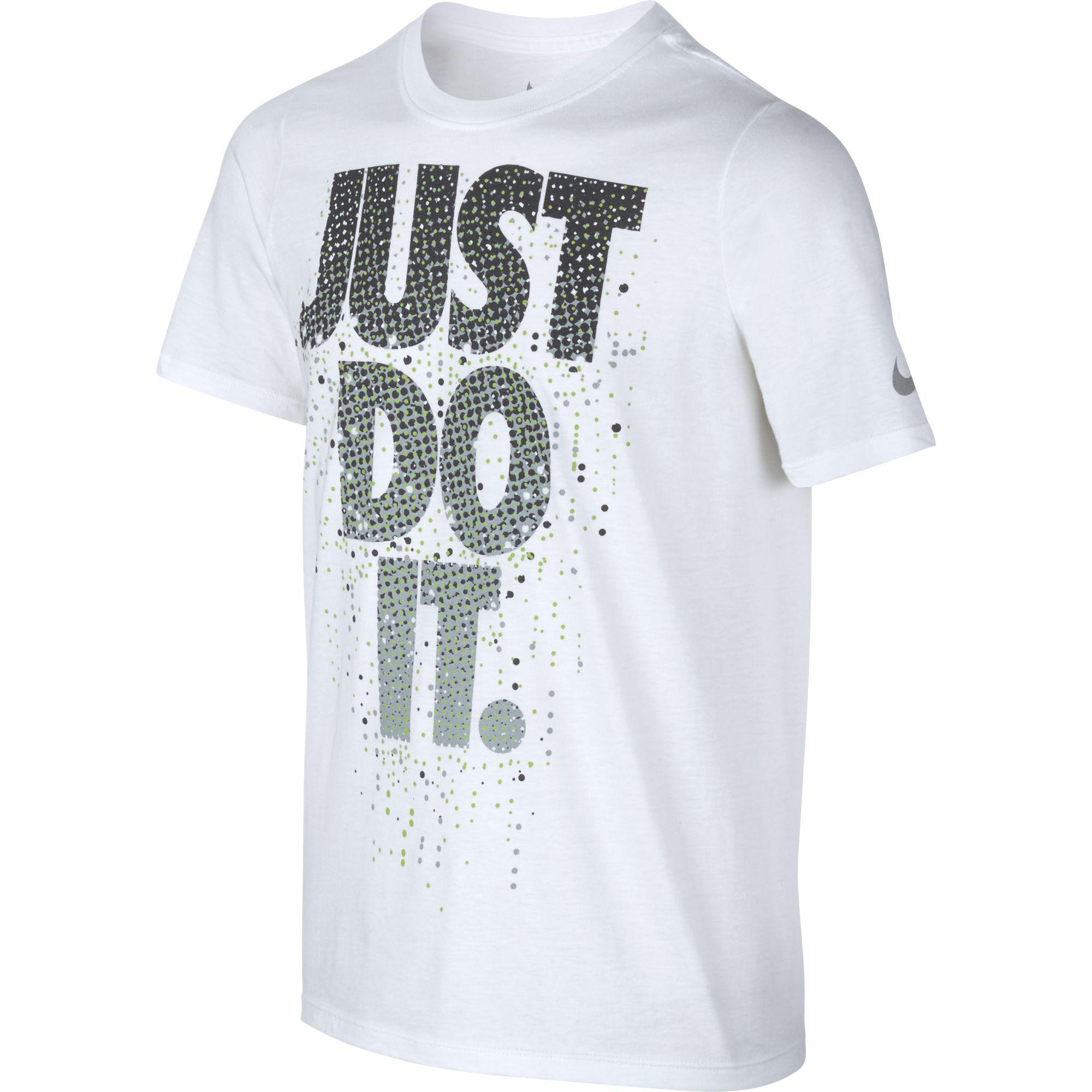 Nike Boys Just Do It Tee - White - Tennisnuts.com