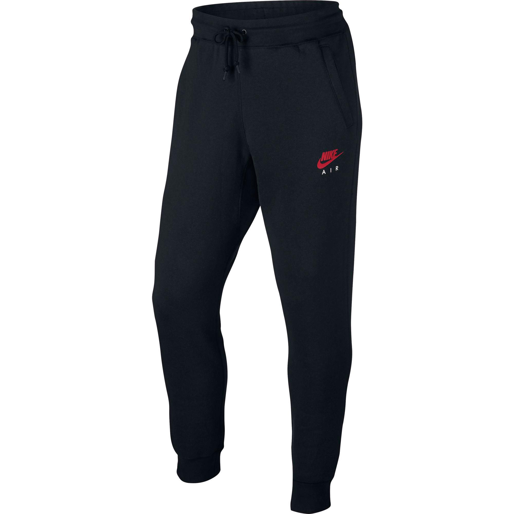 nike joggers red and black