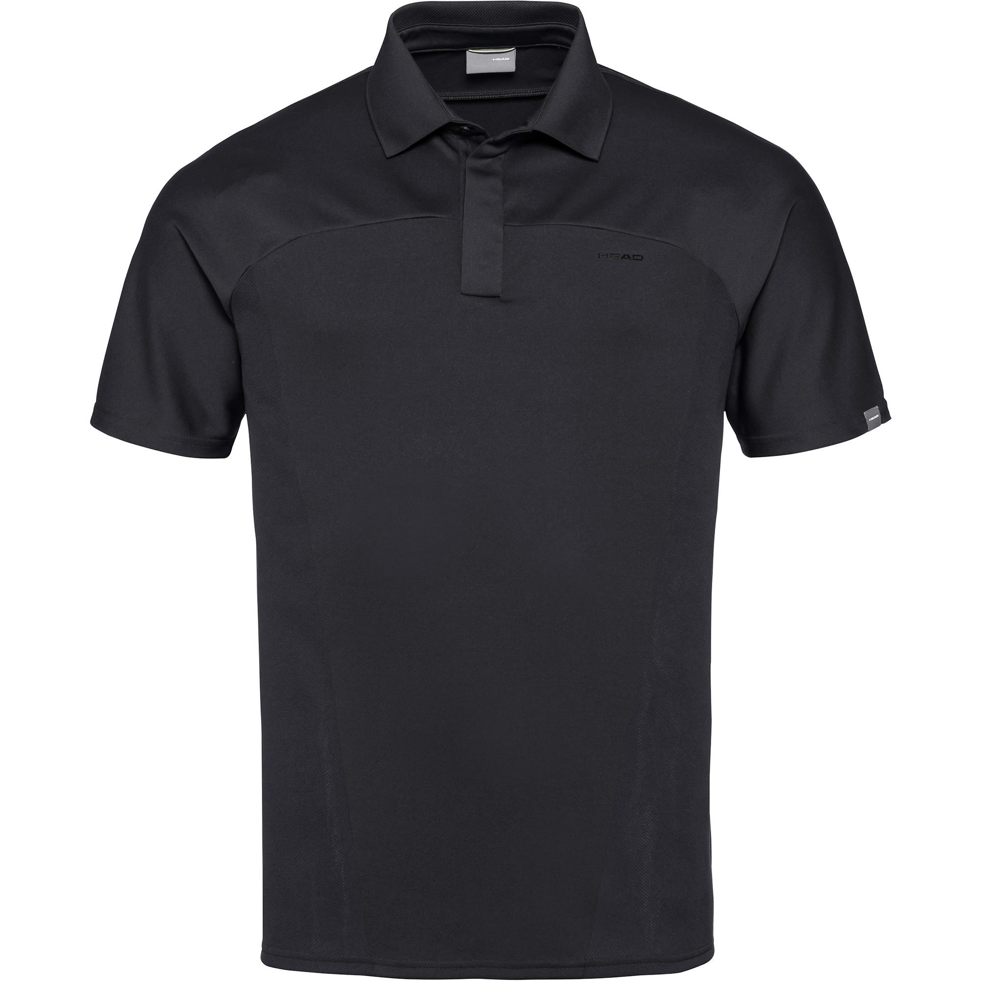Head Mens Performance Polo Shirt - Black - Tennisnuts.com