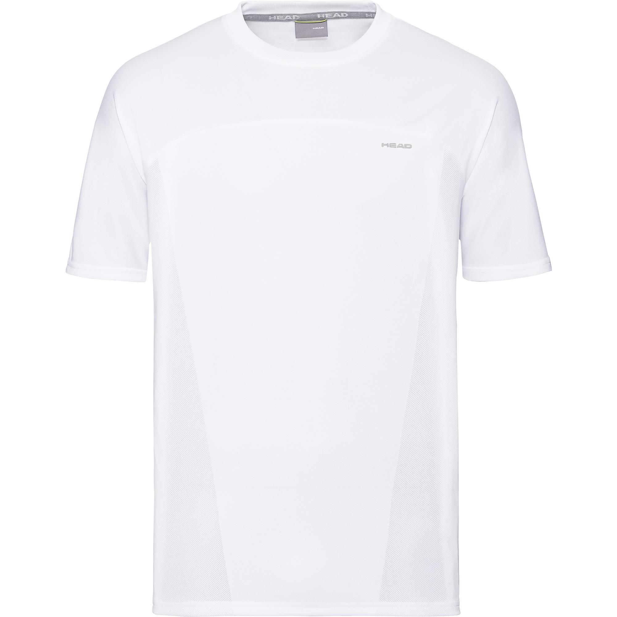 Head Mens Performance T-Shirt - White - Tennisnuts.com