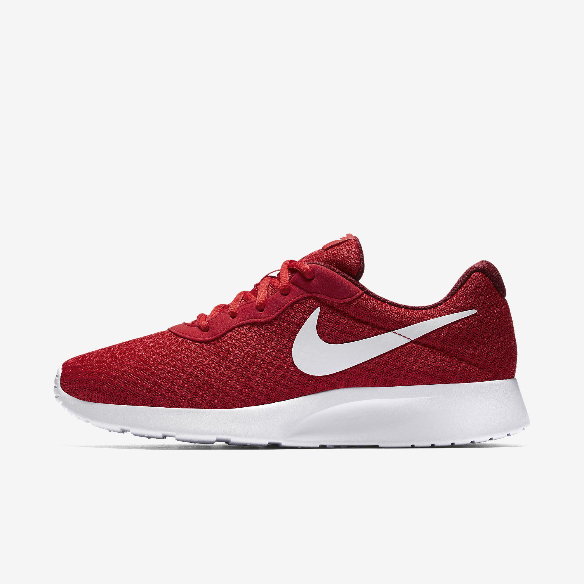 nike tanjun red white