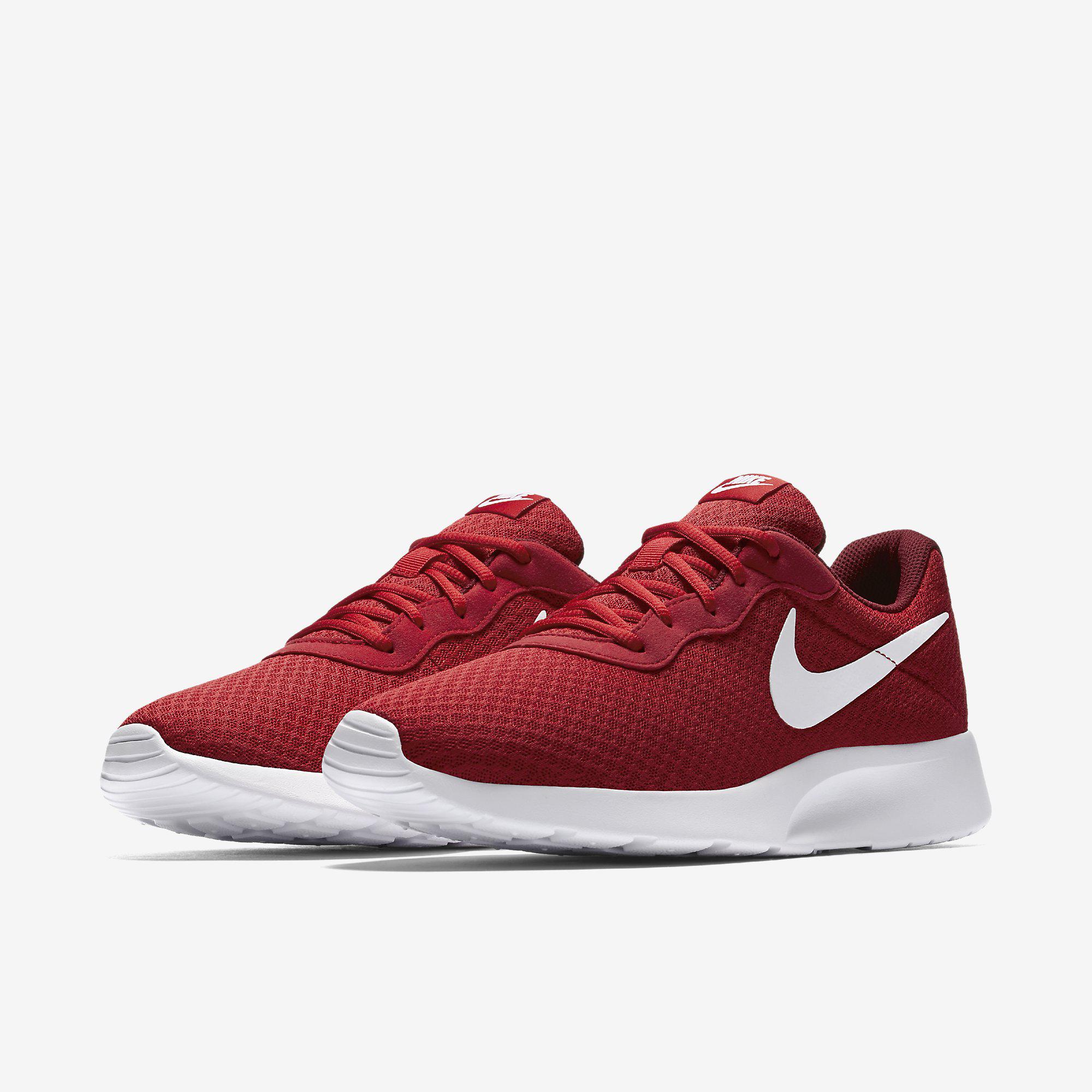 Nike Mens Tanjun Running Shoes - University Red/White - Tennisnuts.com