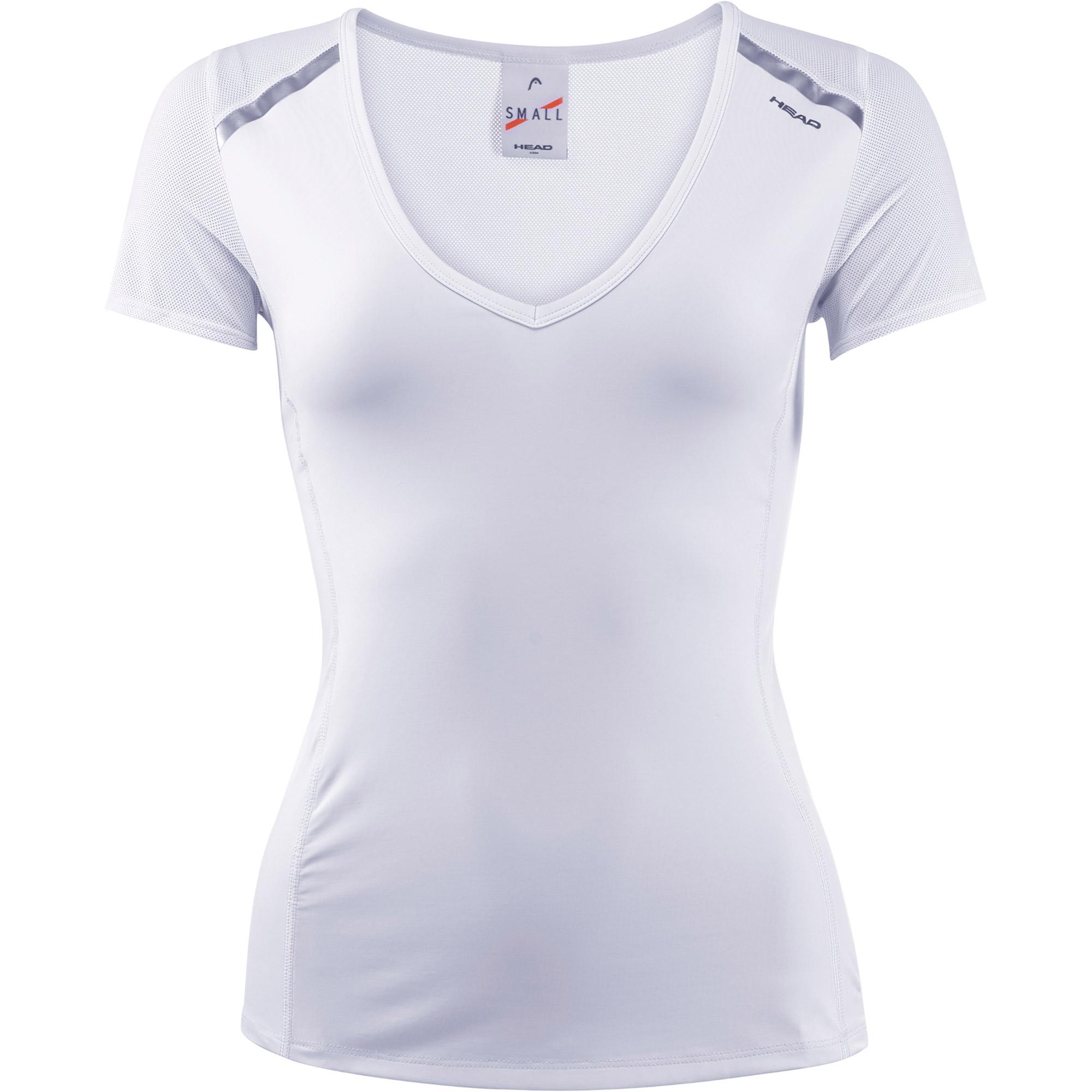 Head Womens Performance T-Shirt - White - Tennisnuts.com