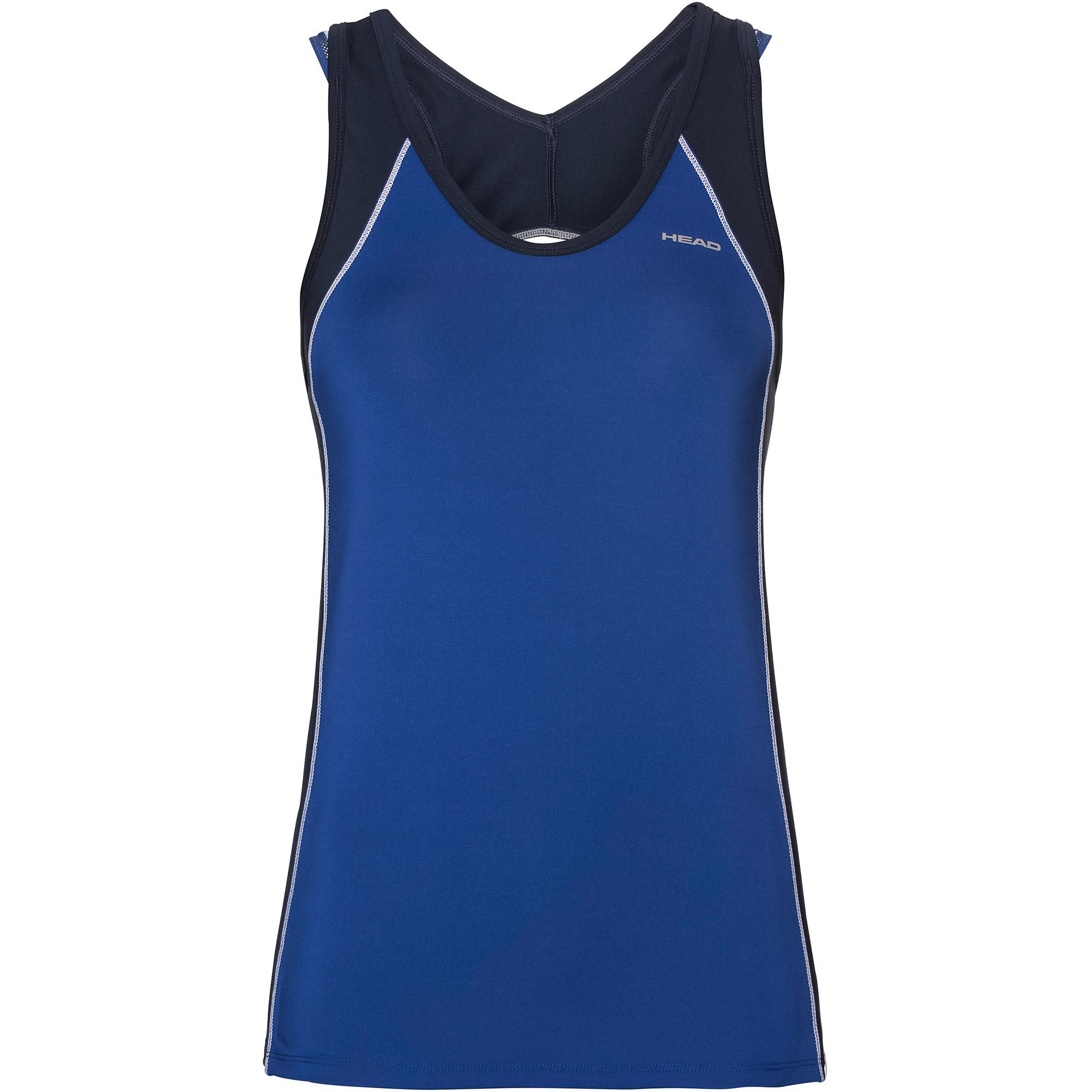 Head Womens Talia Tank Top Royal Blue/Dark Blue