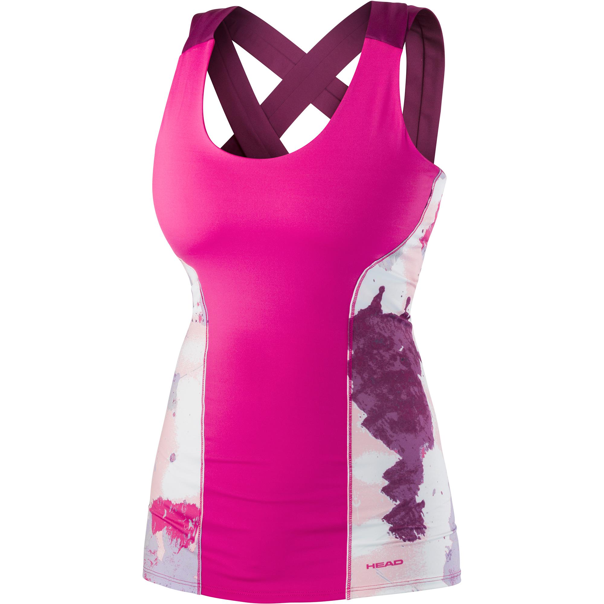 Head Womens Graphic Tank - Magenta - Tennisnuts.com
