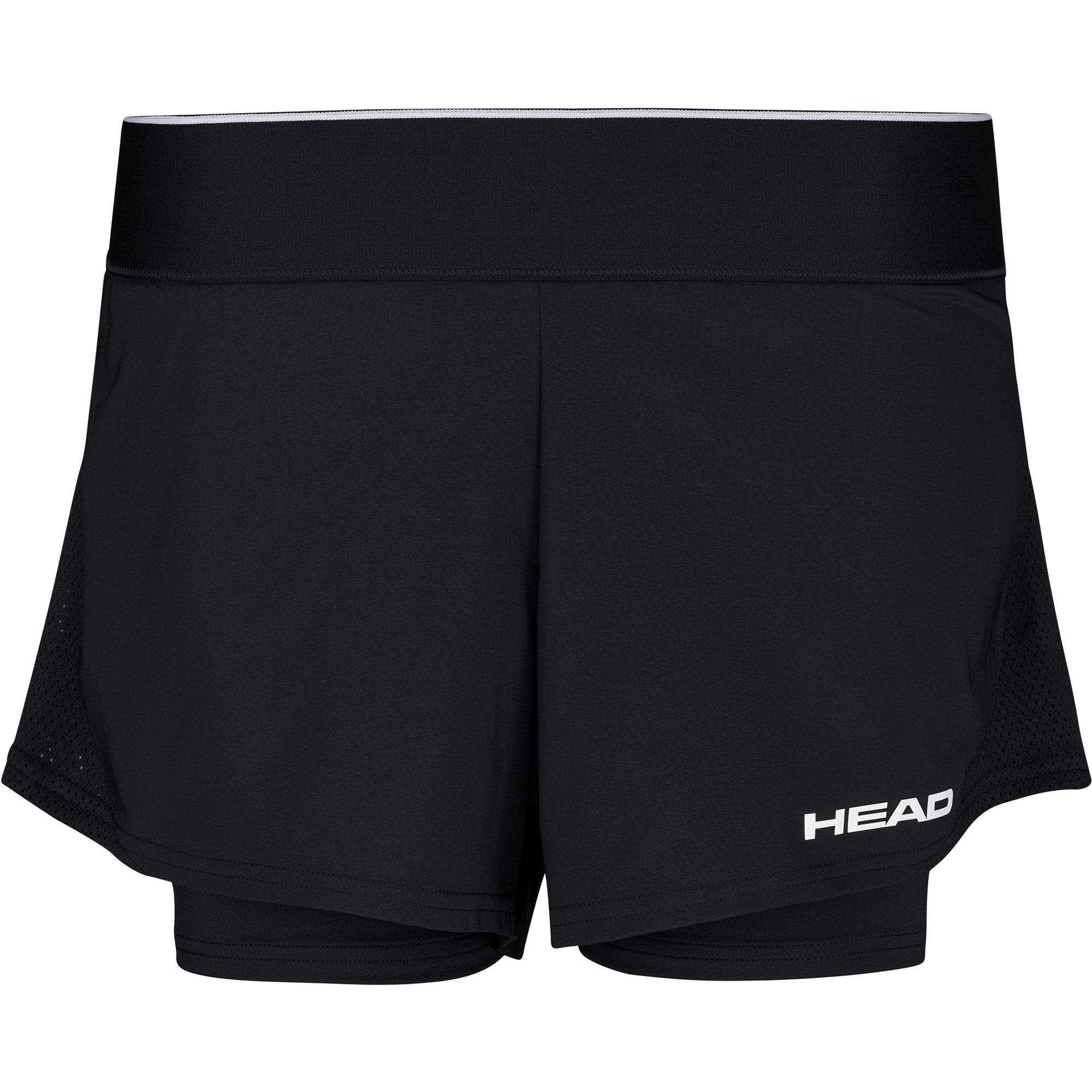 Head Womens Robin Shorts - Black - Tennisnuts.com