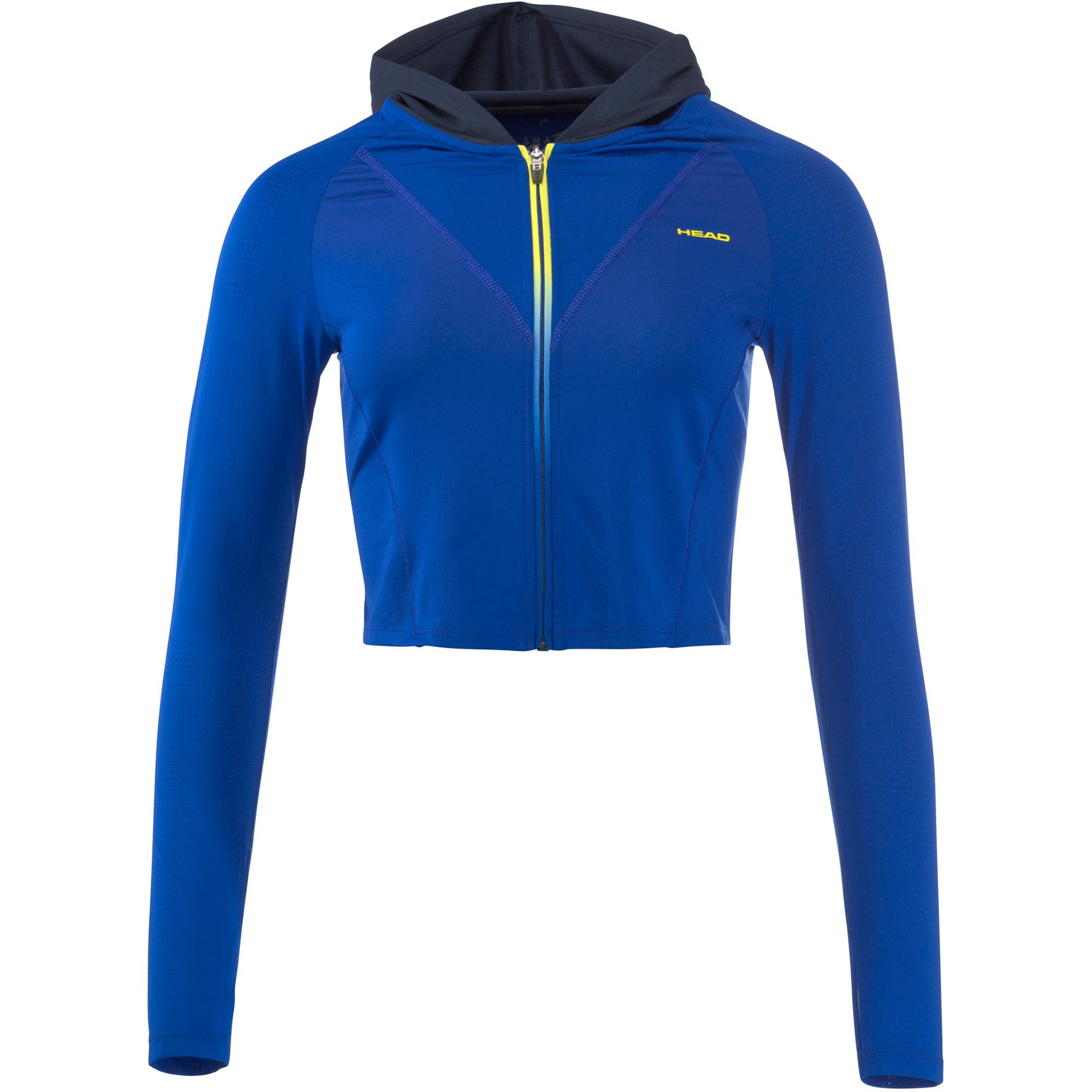 royal blue crop hoodie