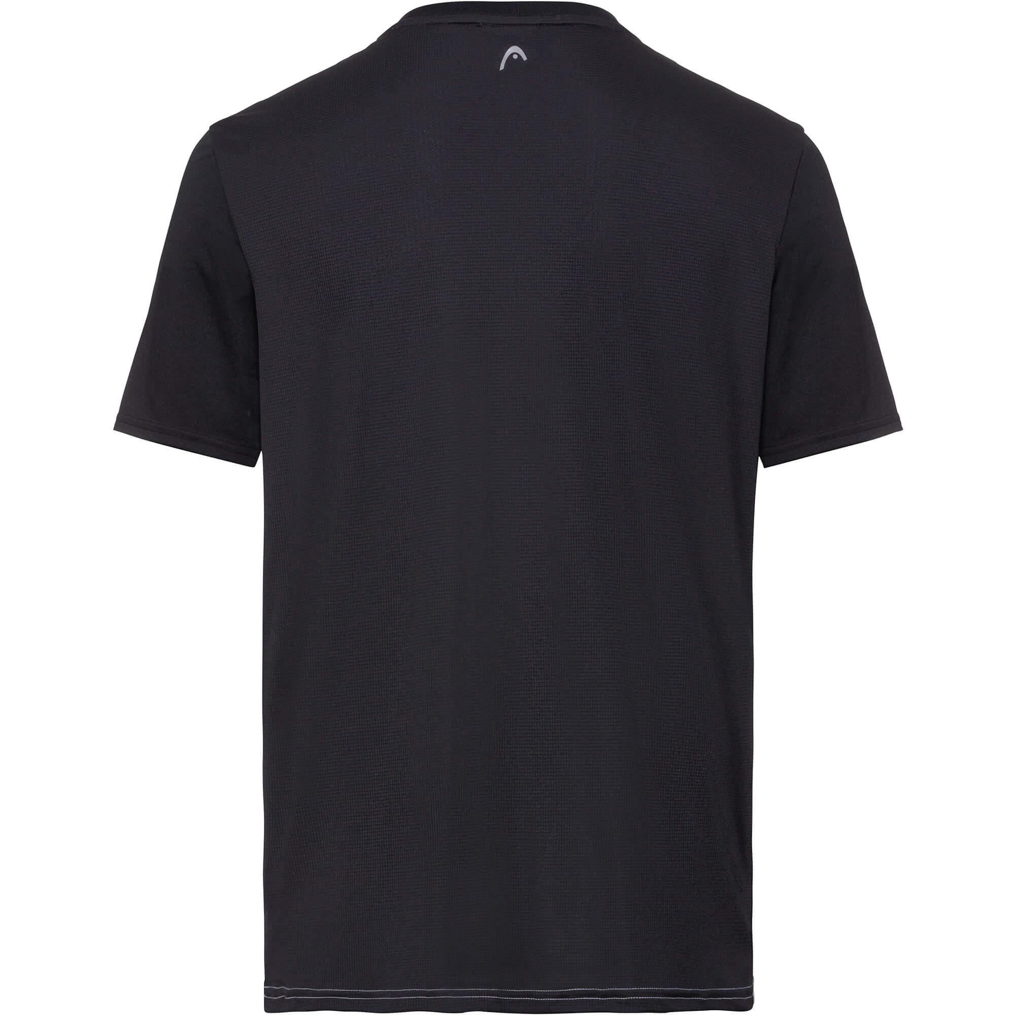 Head Boys Slider T-Shirt - Black/Yellow - Tennisnuts.com