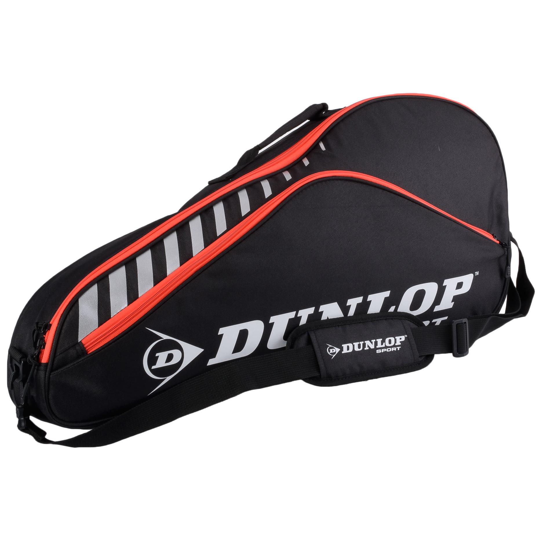 Dunlop Club 3 Racket Bag Black/Red