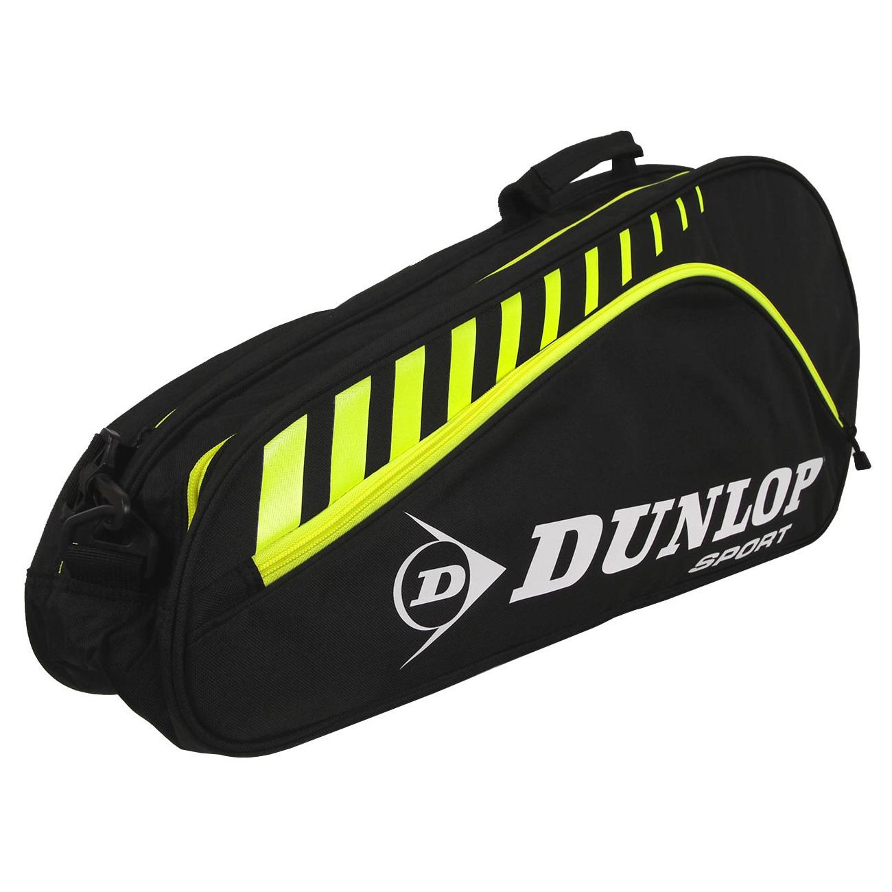 Dunlop Club 6 Racket Bag Black/Yellow
