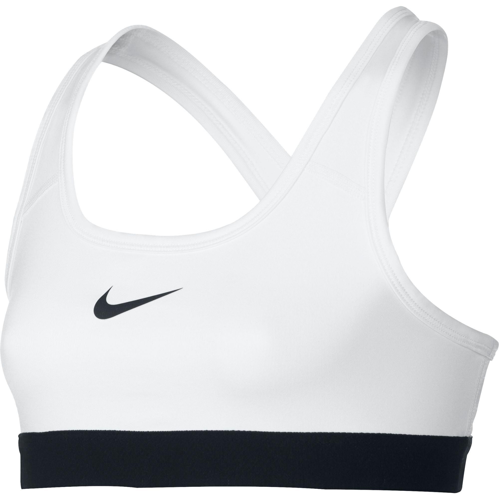 Nike Girls Pro Sports Bra White/Black