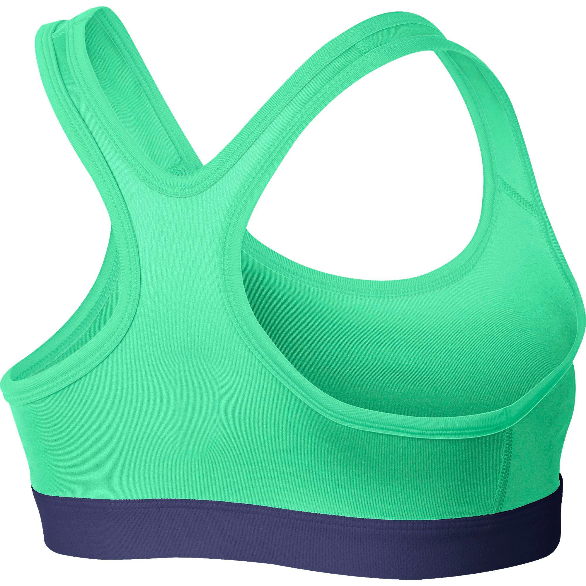 Nike Girls Pro Sports Bra Green Glow