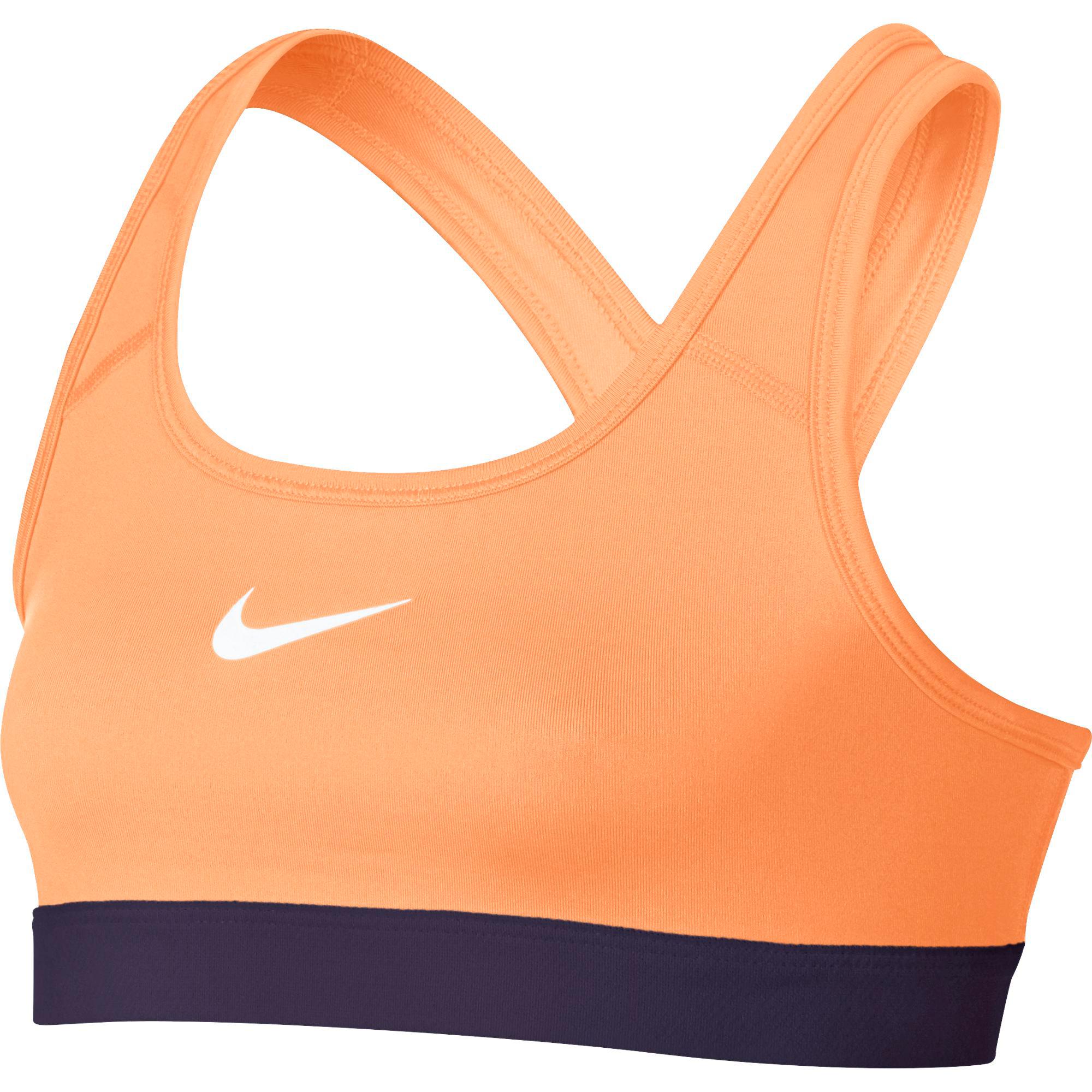 Nike Girls Pro Sports Bra - Peach/Purple - Tennisnuts.com