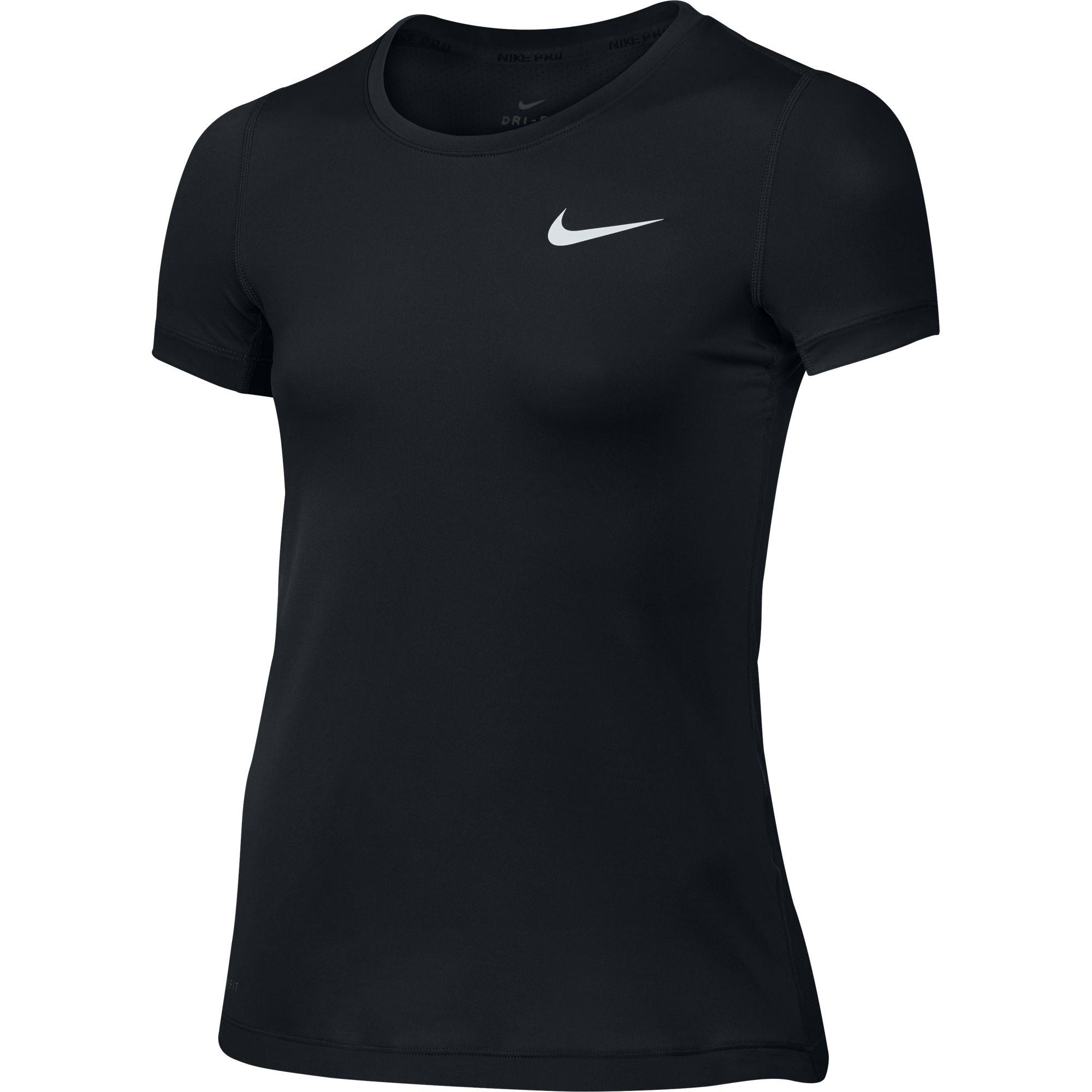 Nike Girls Pro Top - Black - Tennisnuts.com