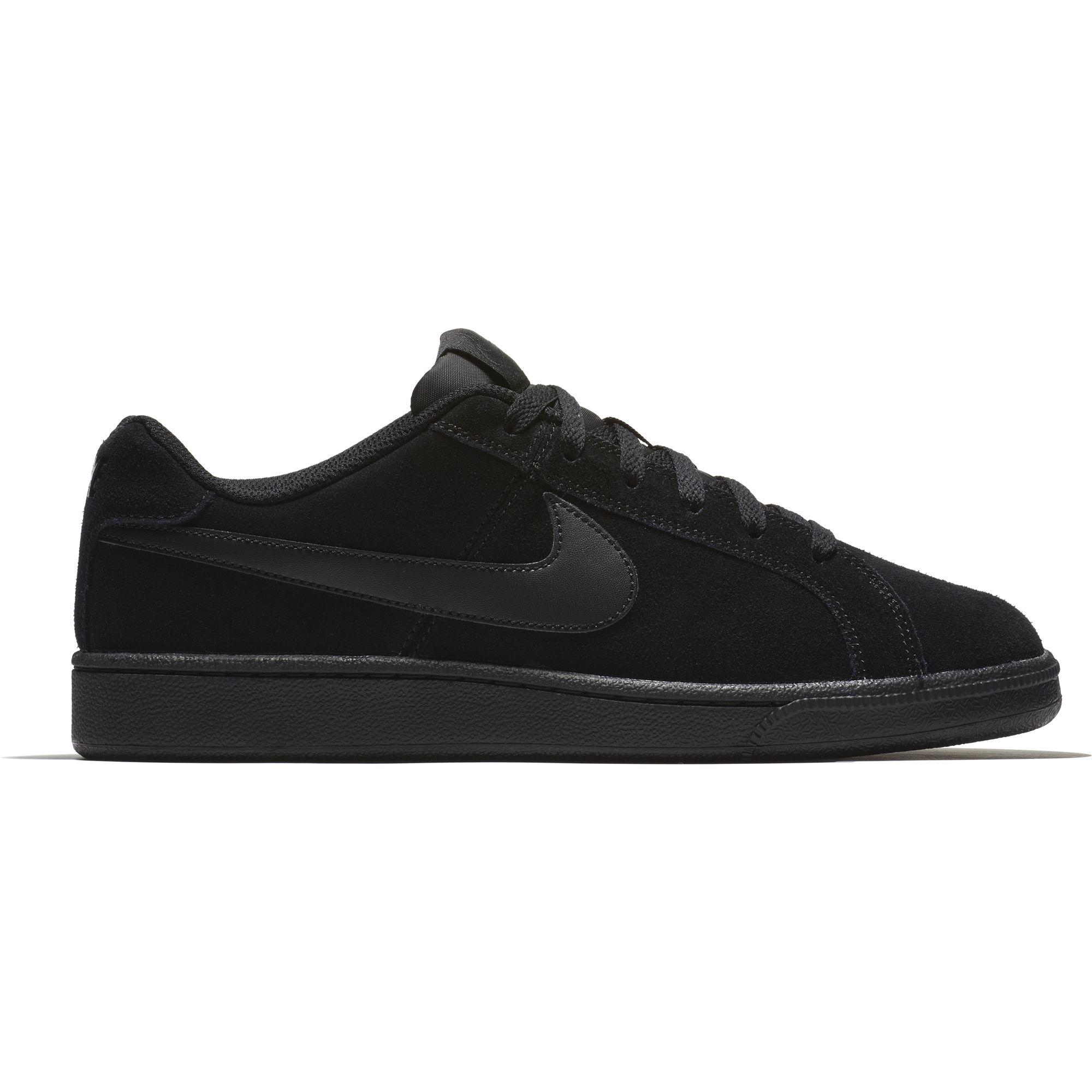 nike black court shoes