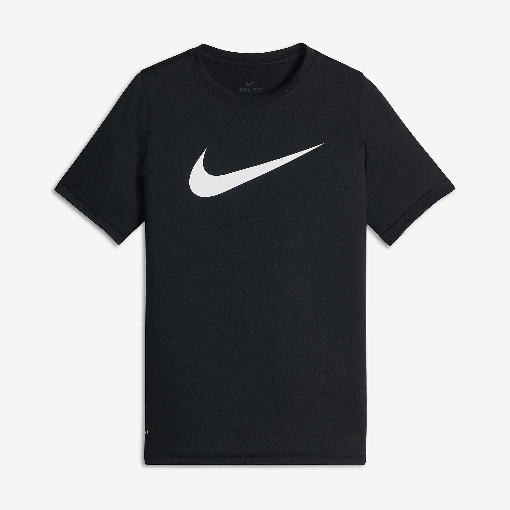 Nike Boys Dry Training T-Shirt - Black - Tennisnuts.com
