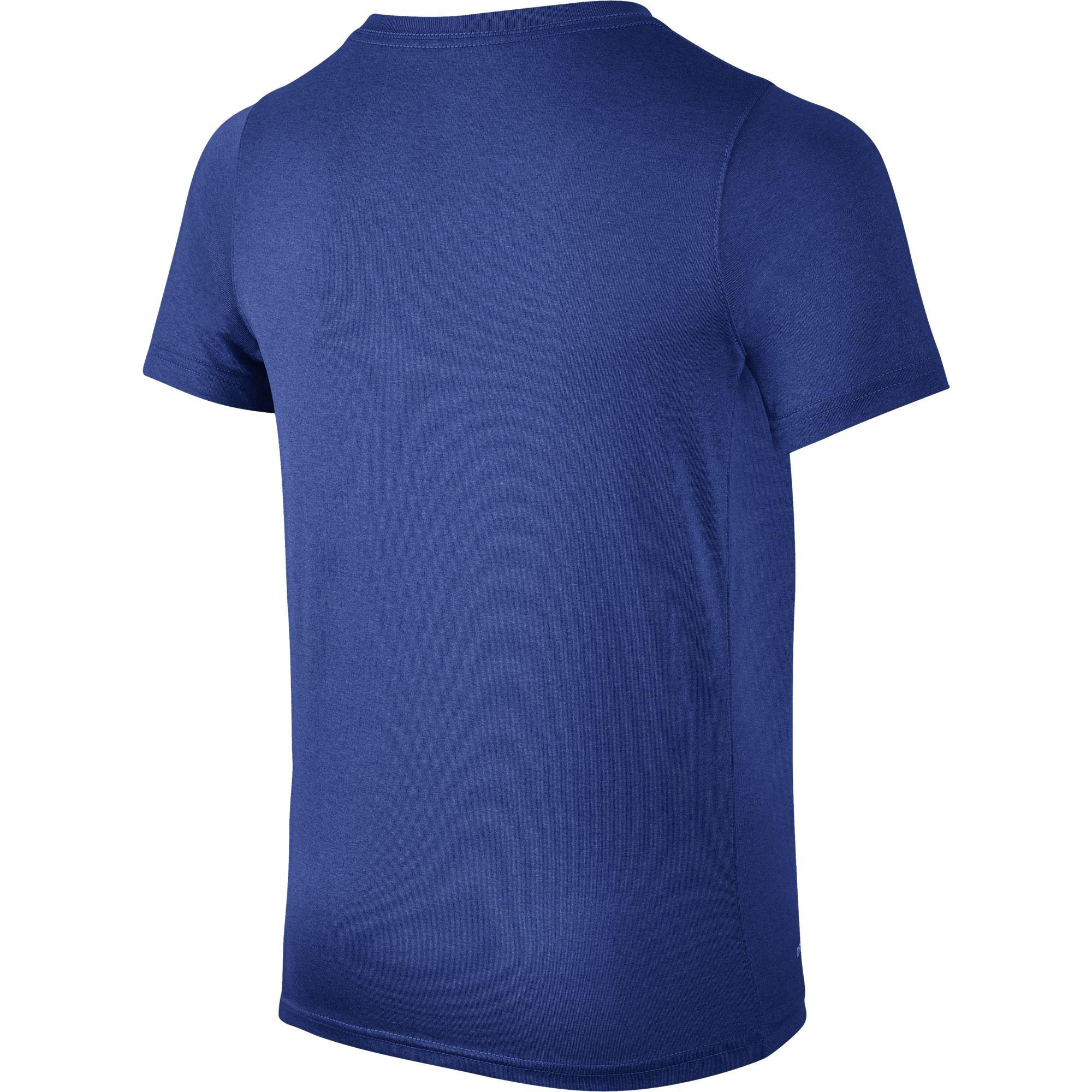 Nike Boys Dry Training T-Shirt - Game Royal/Blue - Tennisnuts.com