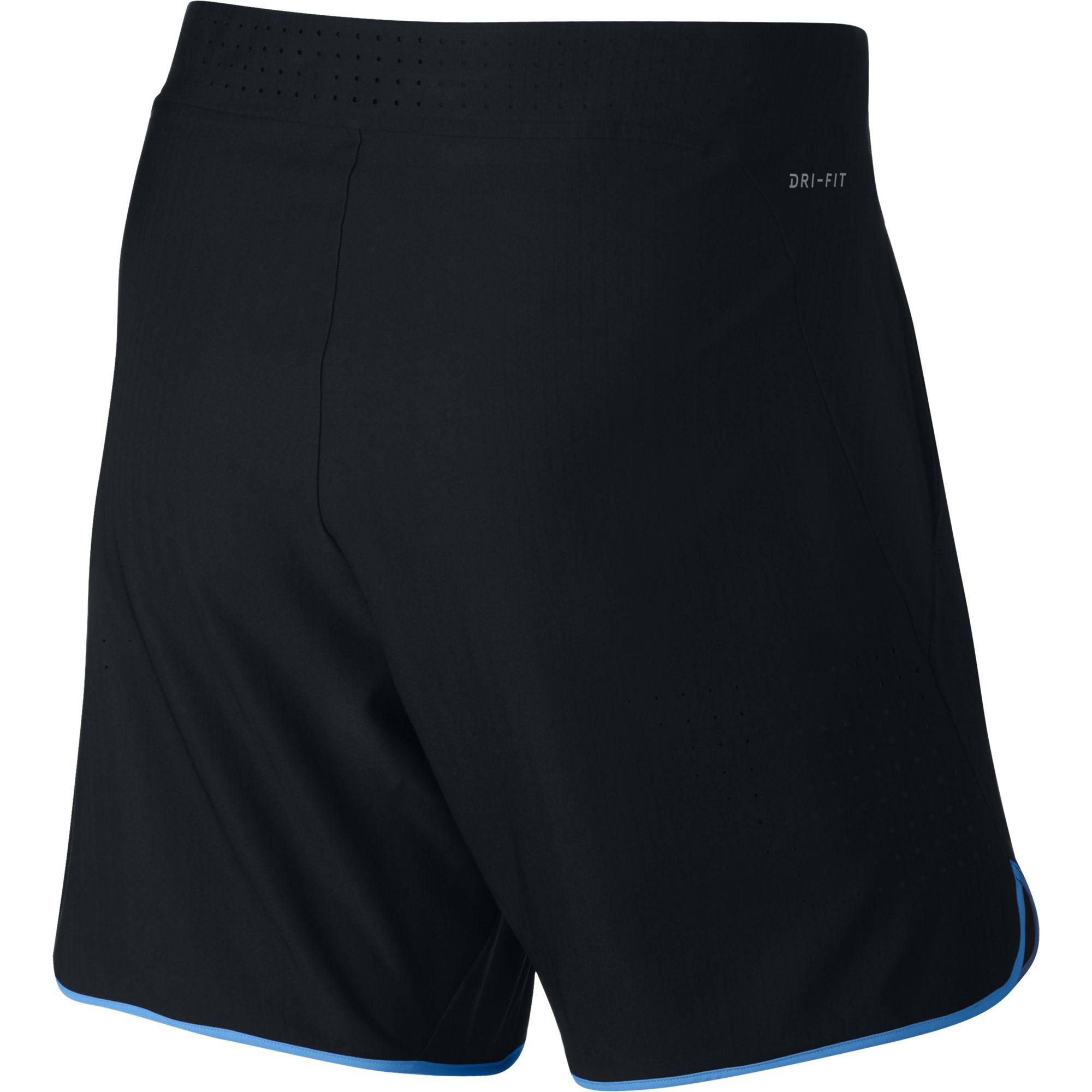 Nike Mens Flex Rafa Gladiator Shorts - Black/Light Photo Blue ...
