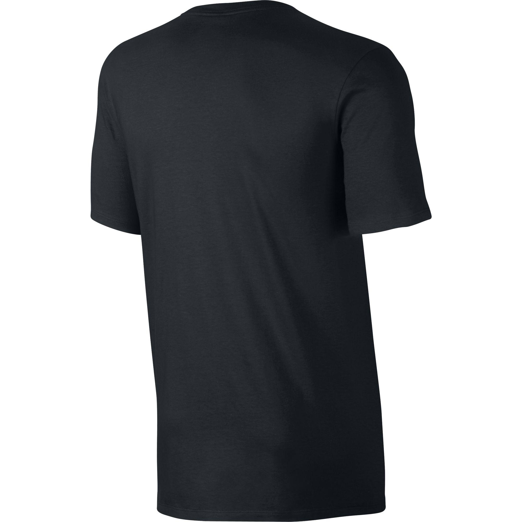 mens black and white nike shirt