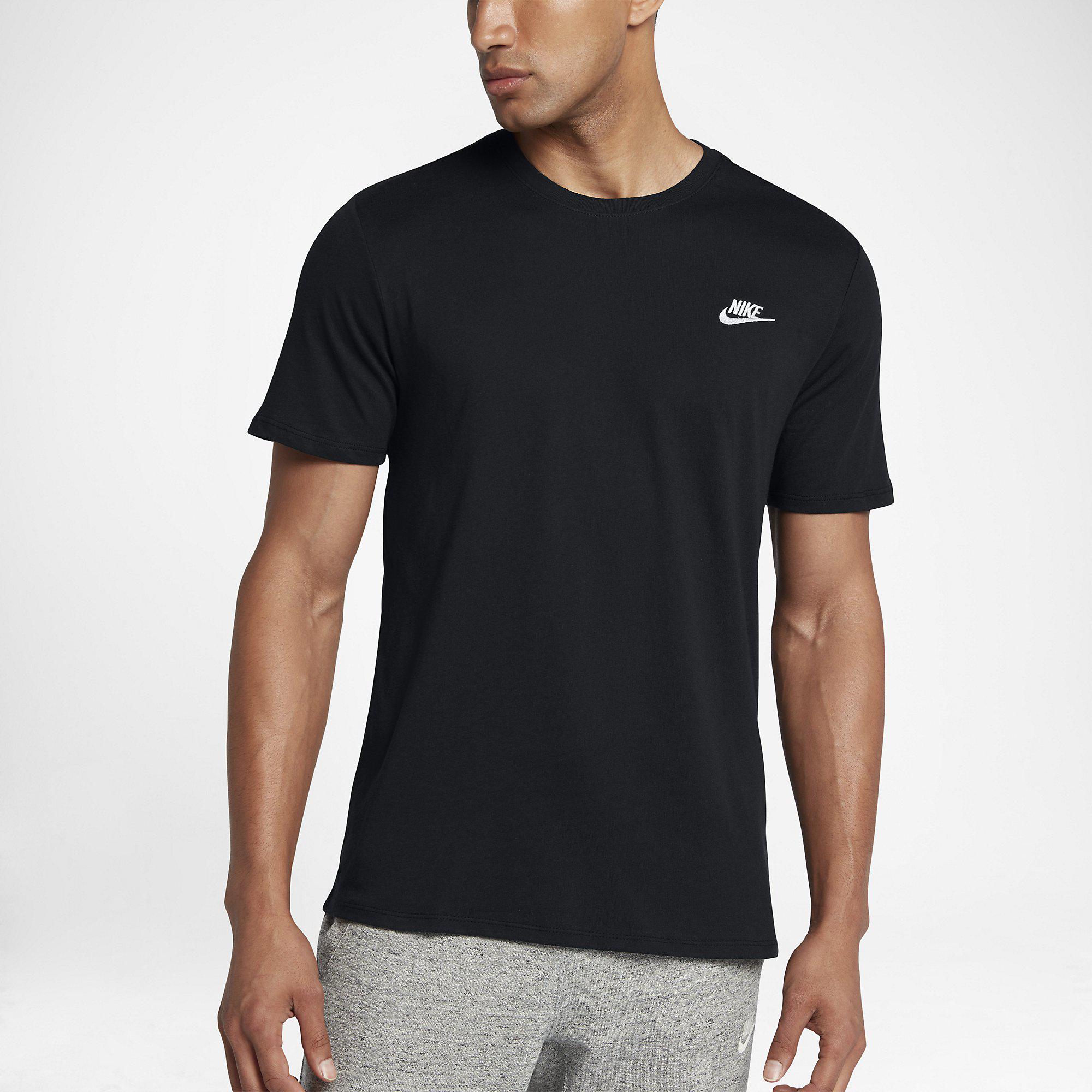 Nike Mens Sportswear T-Shirt - Black/White - Tennisnuts.com