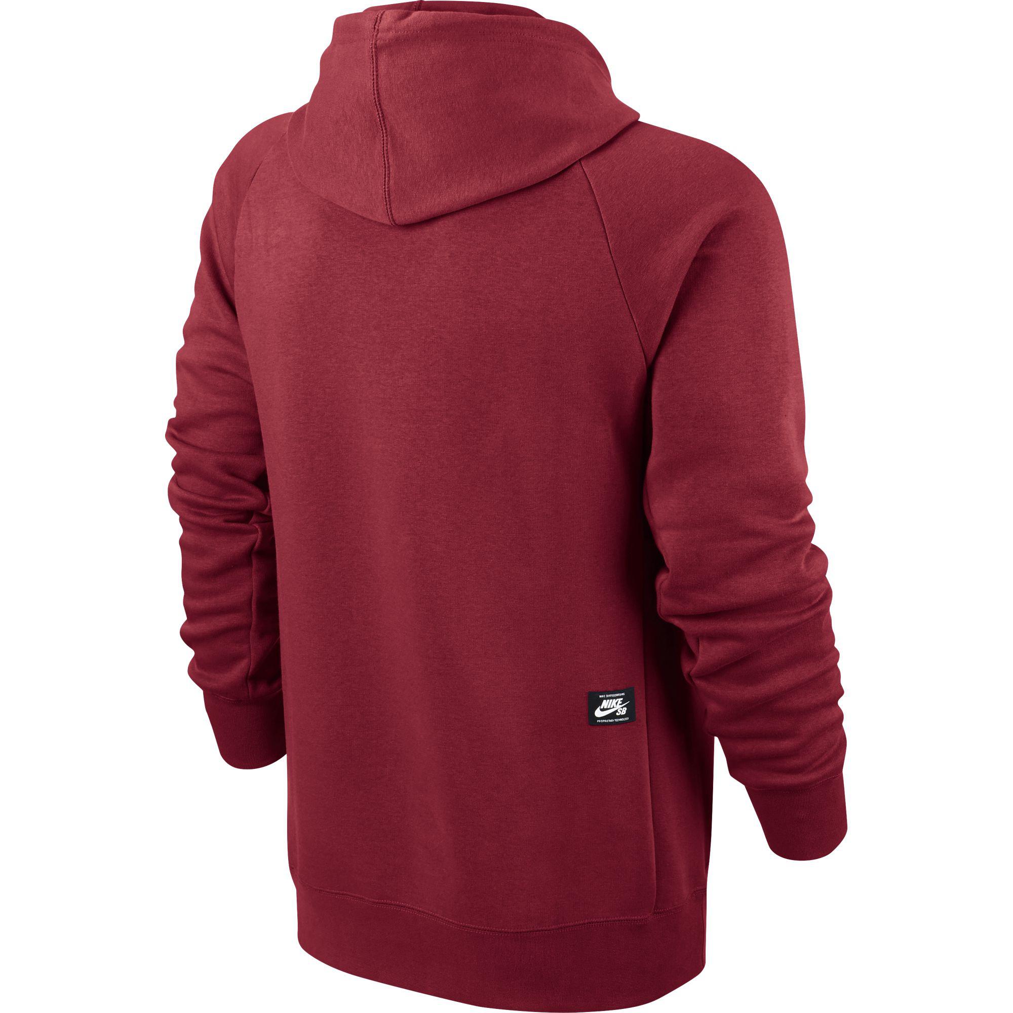 Nike Mens SB Icon Hoodie - Red - Tennisnuts.com