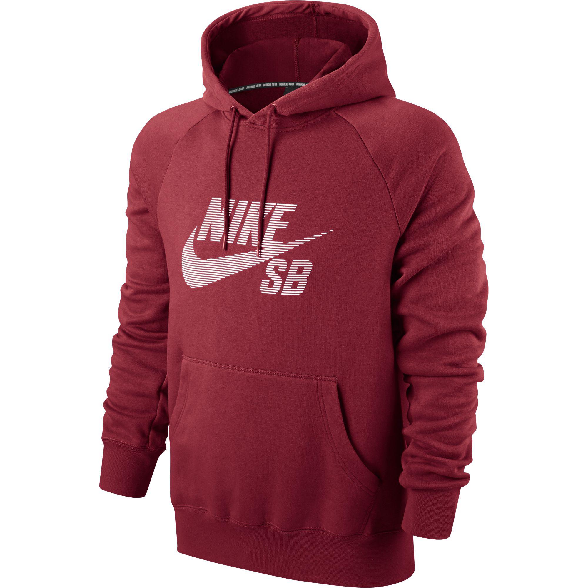 Nike Mens SB Icon Hoodie - Red - Tennisnuts.com