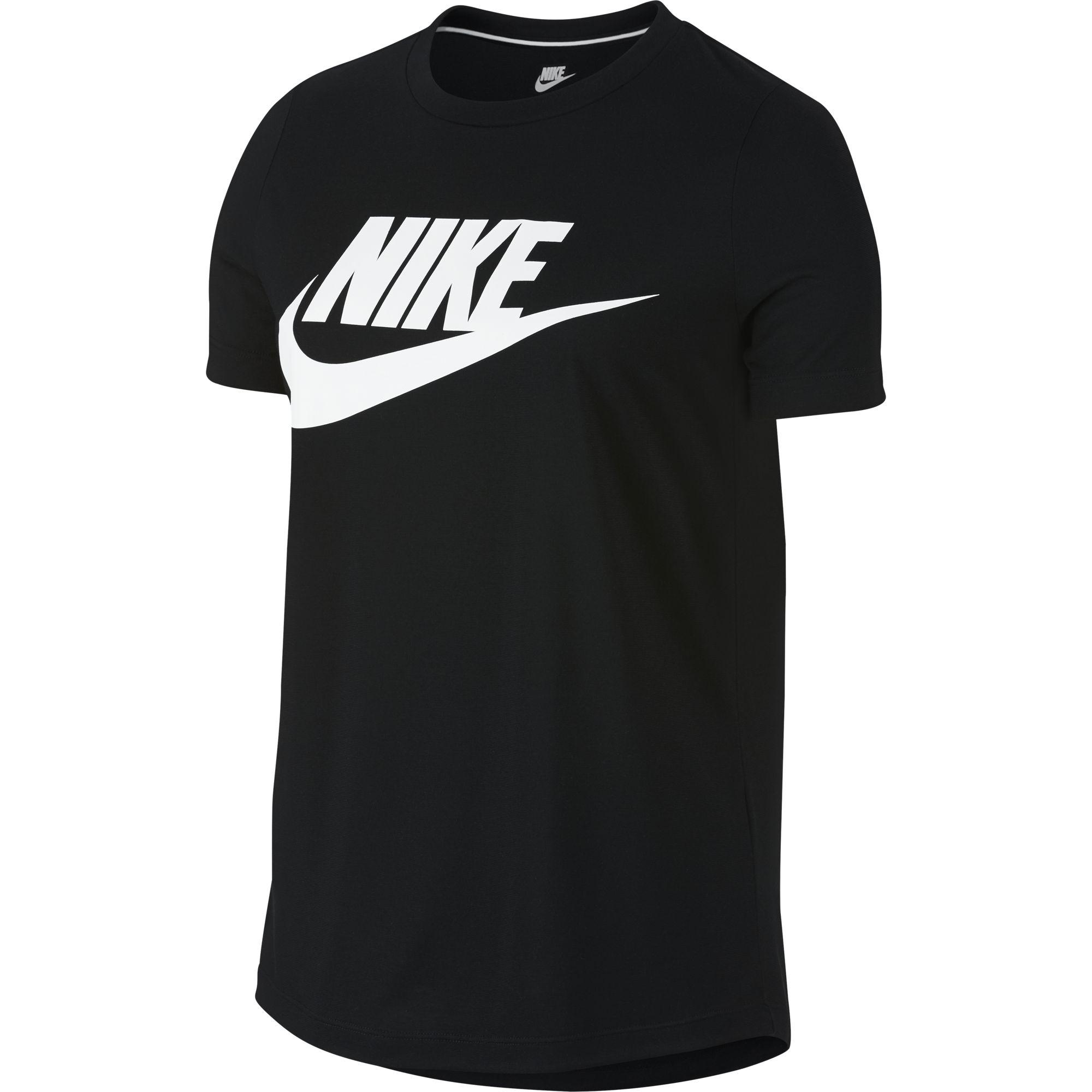 Nike Womens Essential T-Shirt - Black - Tennisnuts.com