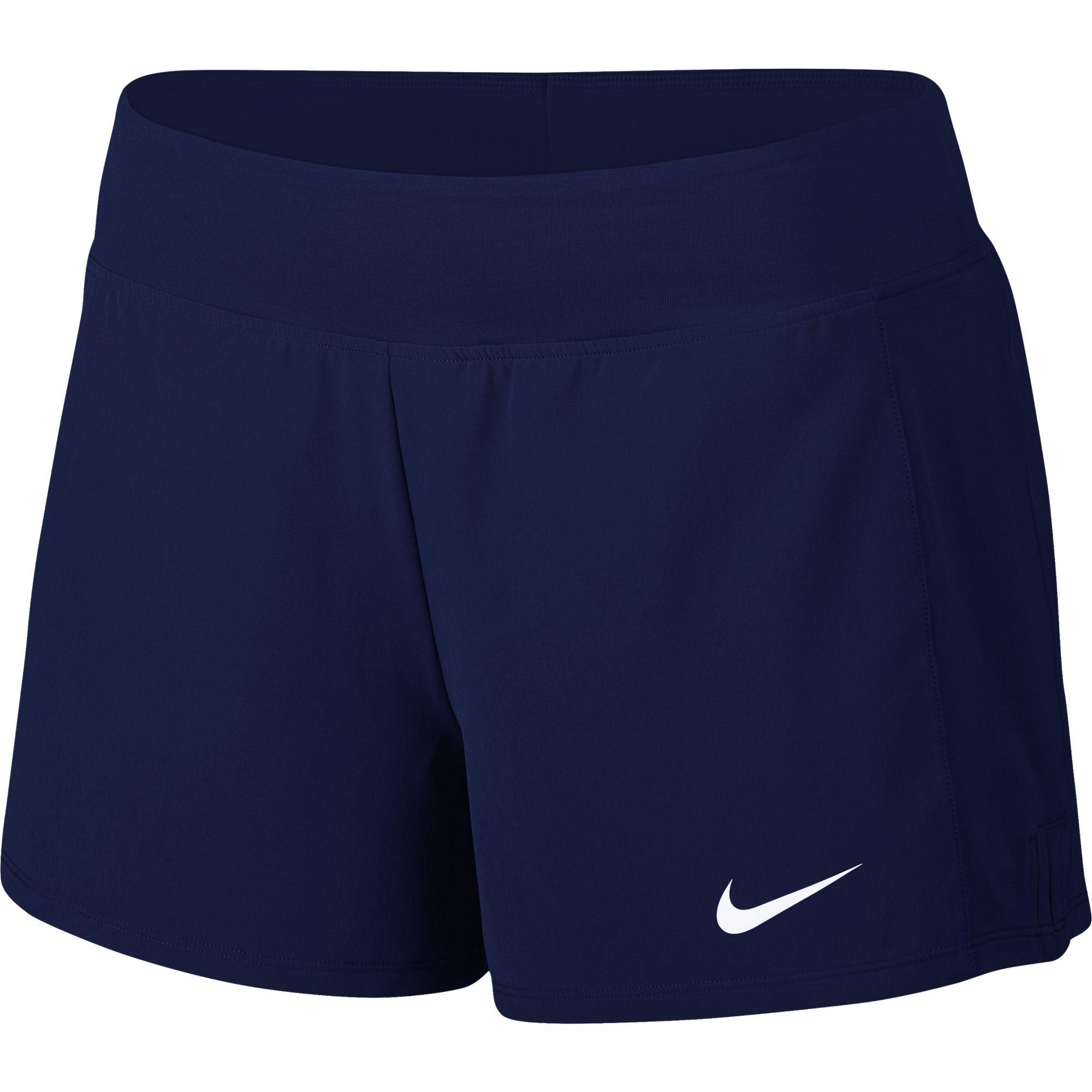 Nike Womens Flex Pure Tennis Shorts - Blue Void - Tennisnuts.com