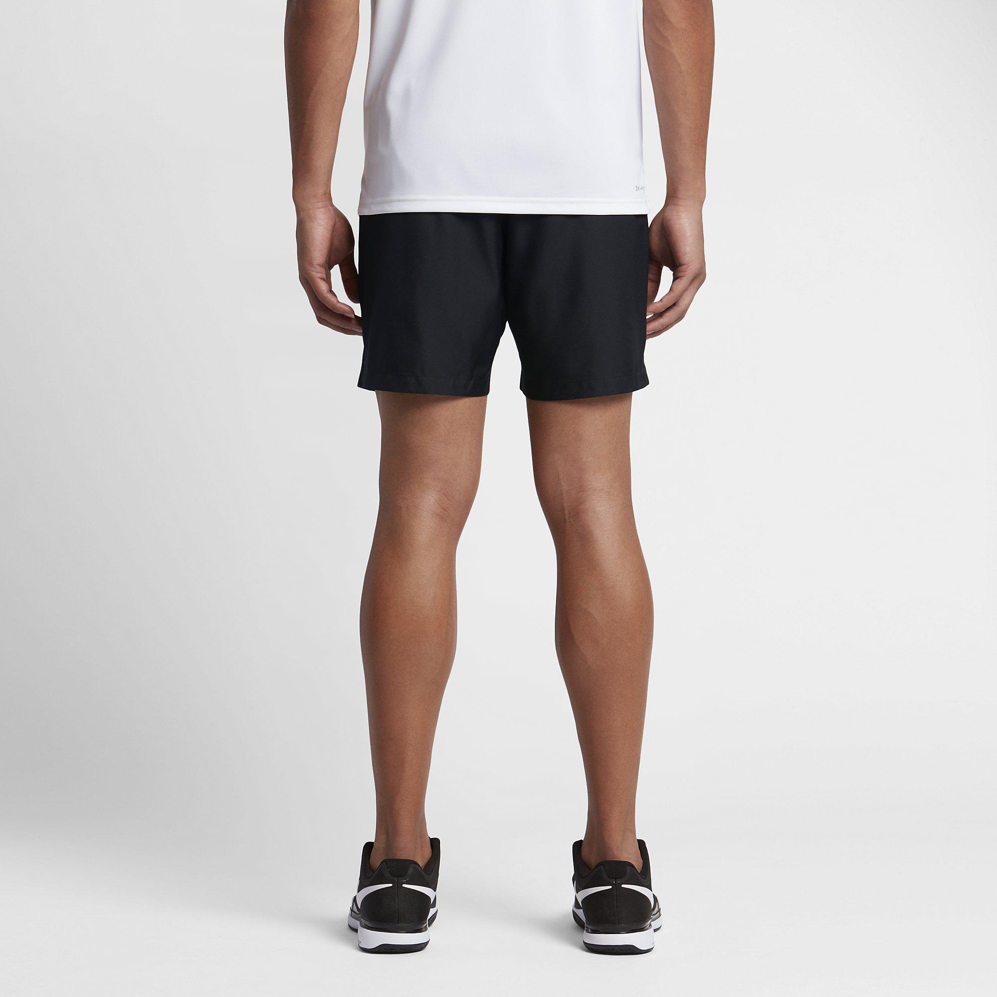 Nike Mens Dry 7 Inch Tennis Shorts - Black - Tennisnuts.com