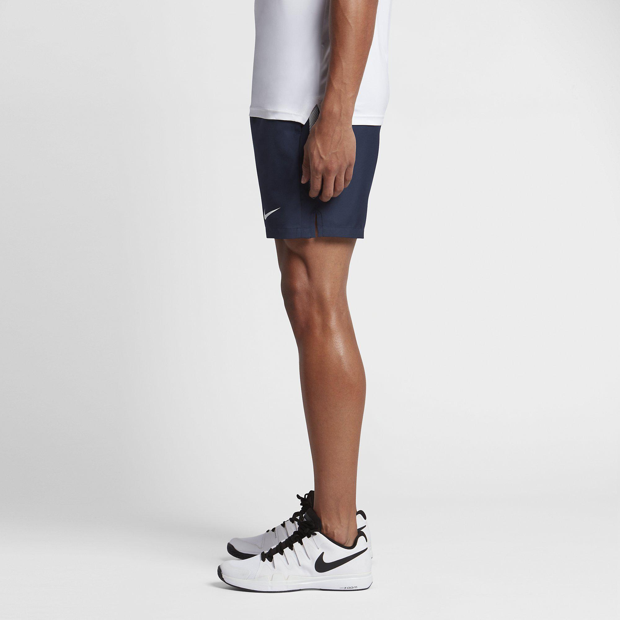 Nike Mens Dry 7 Inch Tennis Shorts - Midnight Navy - Tennisnuts.com