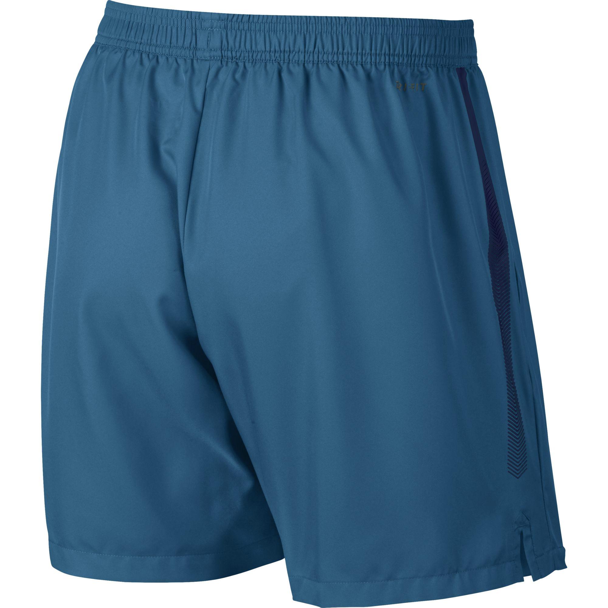 Nike Mens Dry 7 Inch Tennis Shorts Blue