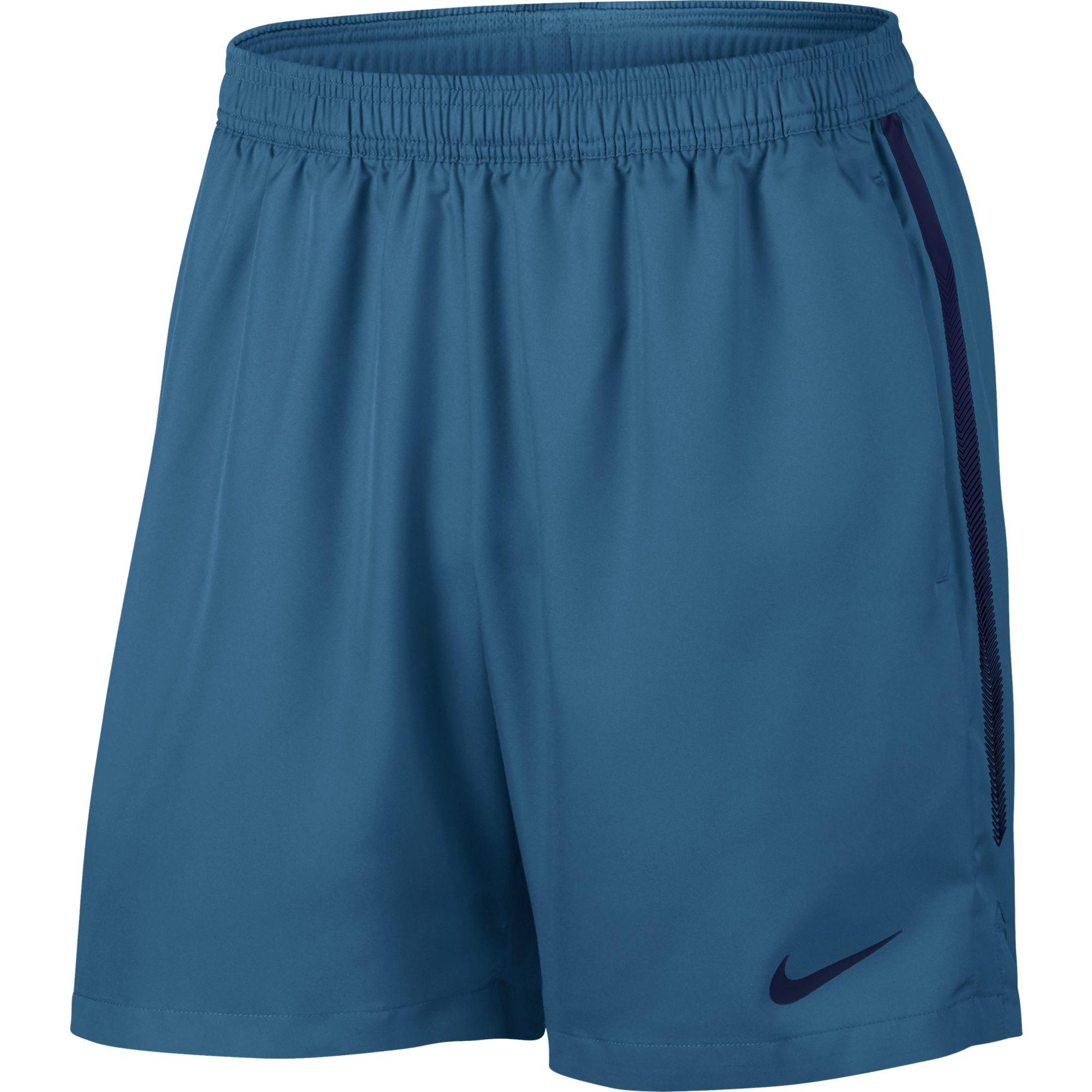Nike Mens Dry 7 Inch Tennis Shorts Blue