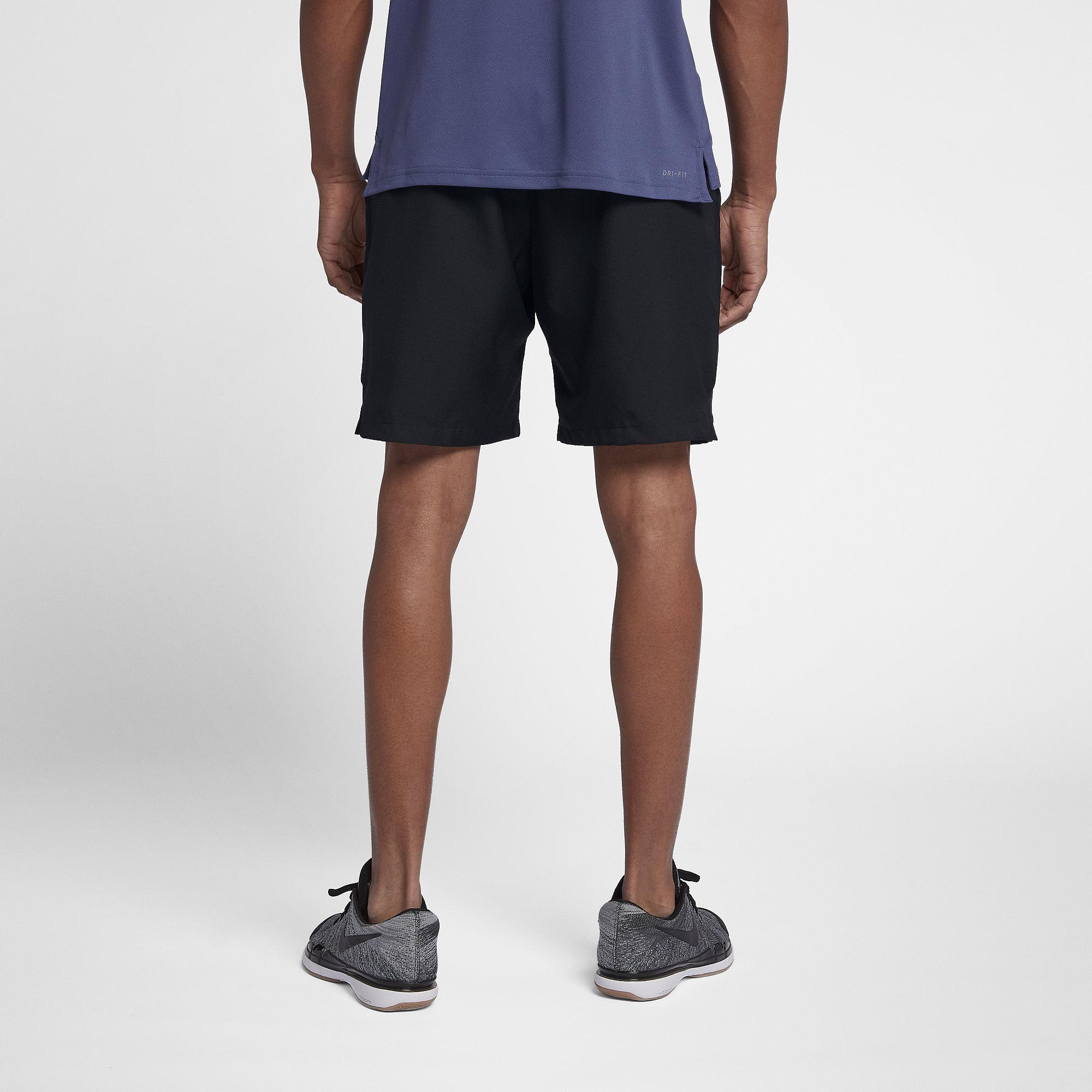 Nike Mens Dry 9 Inch Tennis Shorts Black