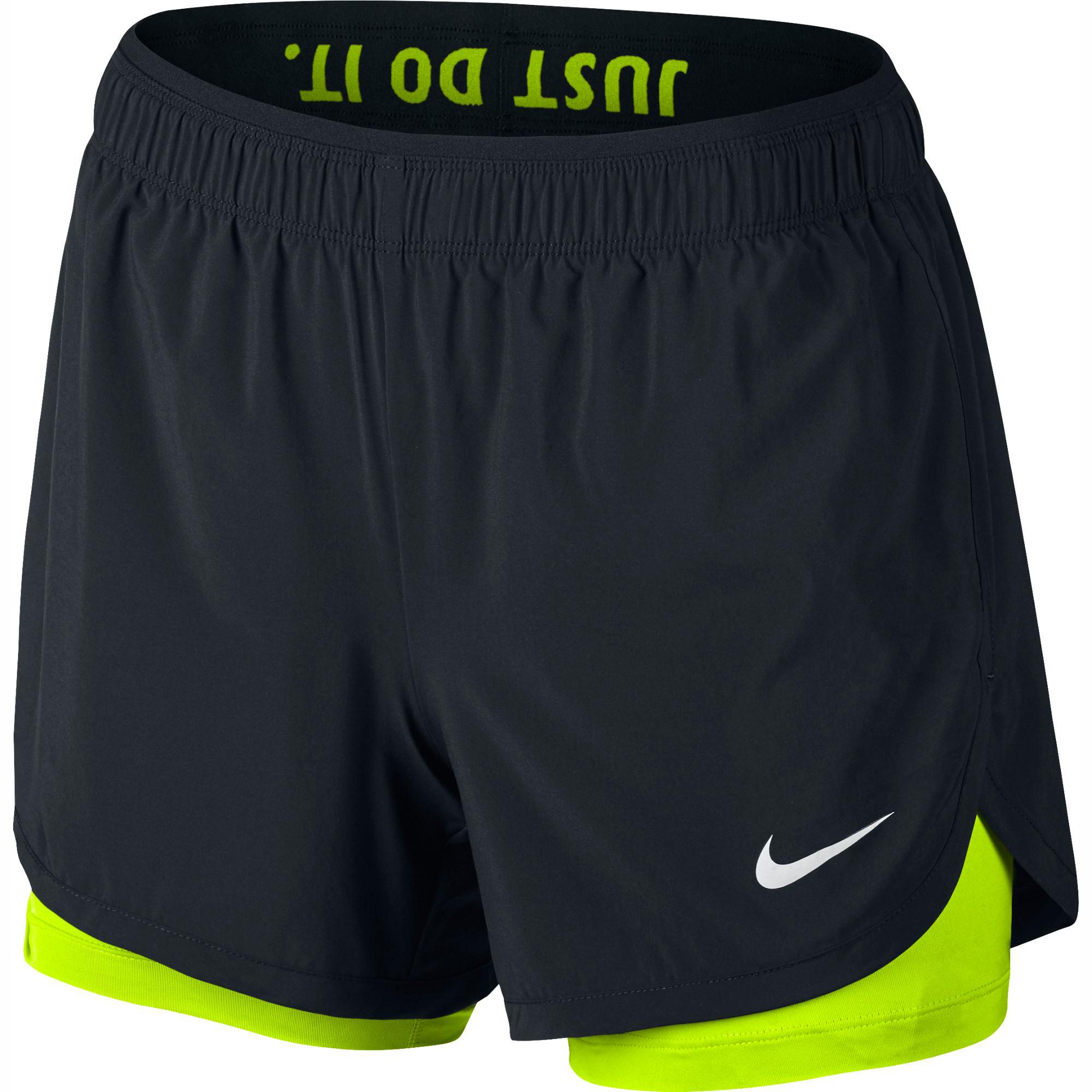 nike black volt shorts